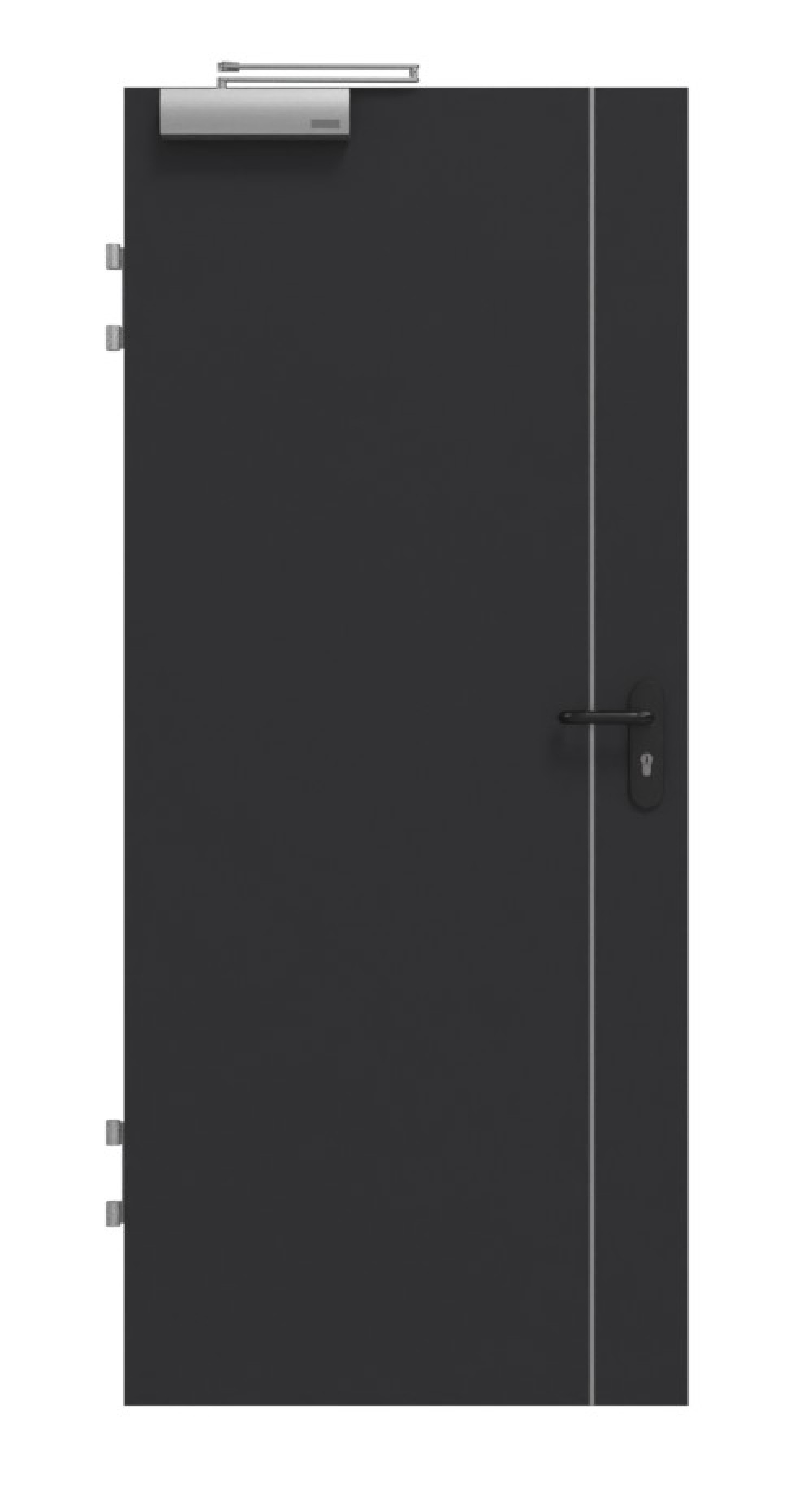 GARANT Brandschutztür T30 Aura 850 Matt RAL 9005 G-TEC