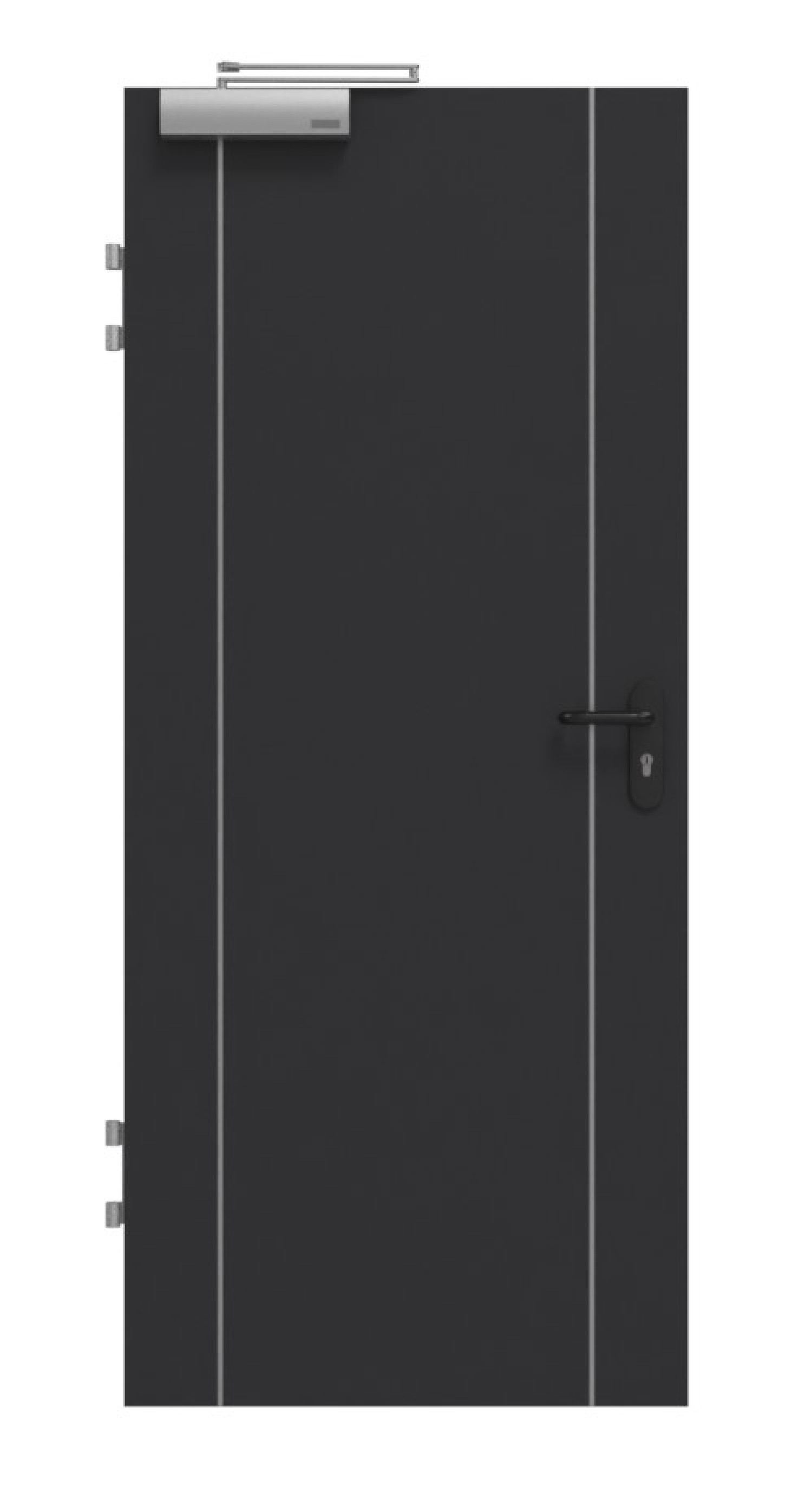 GARANT Brandschutztür T30 Aura 851 Matt RAL 9005 G-TEC
