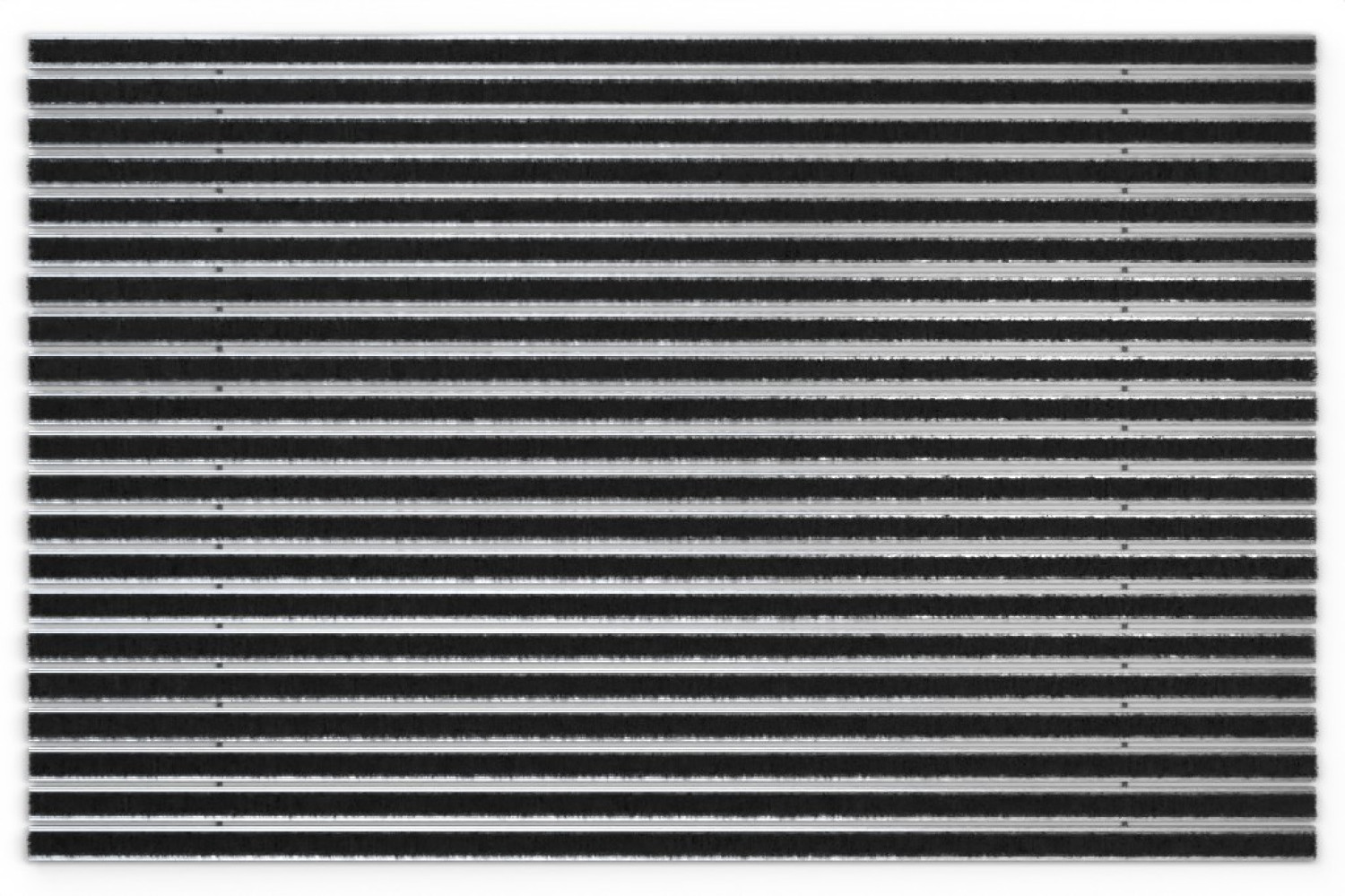 Top-Ansicht von Aluprofilmatte SMART Brush BL01 schwarz - Entrada