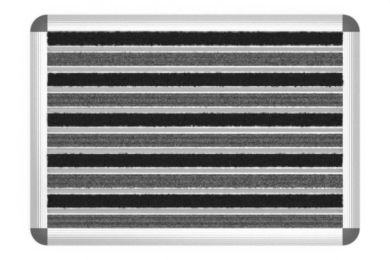 ENTRADA Schuhabtreter HOME Rips T05PP grau / Brush BL01 schwarz 60 x 42 cm
