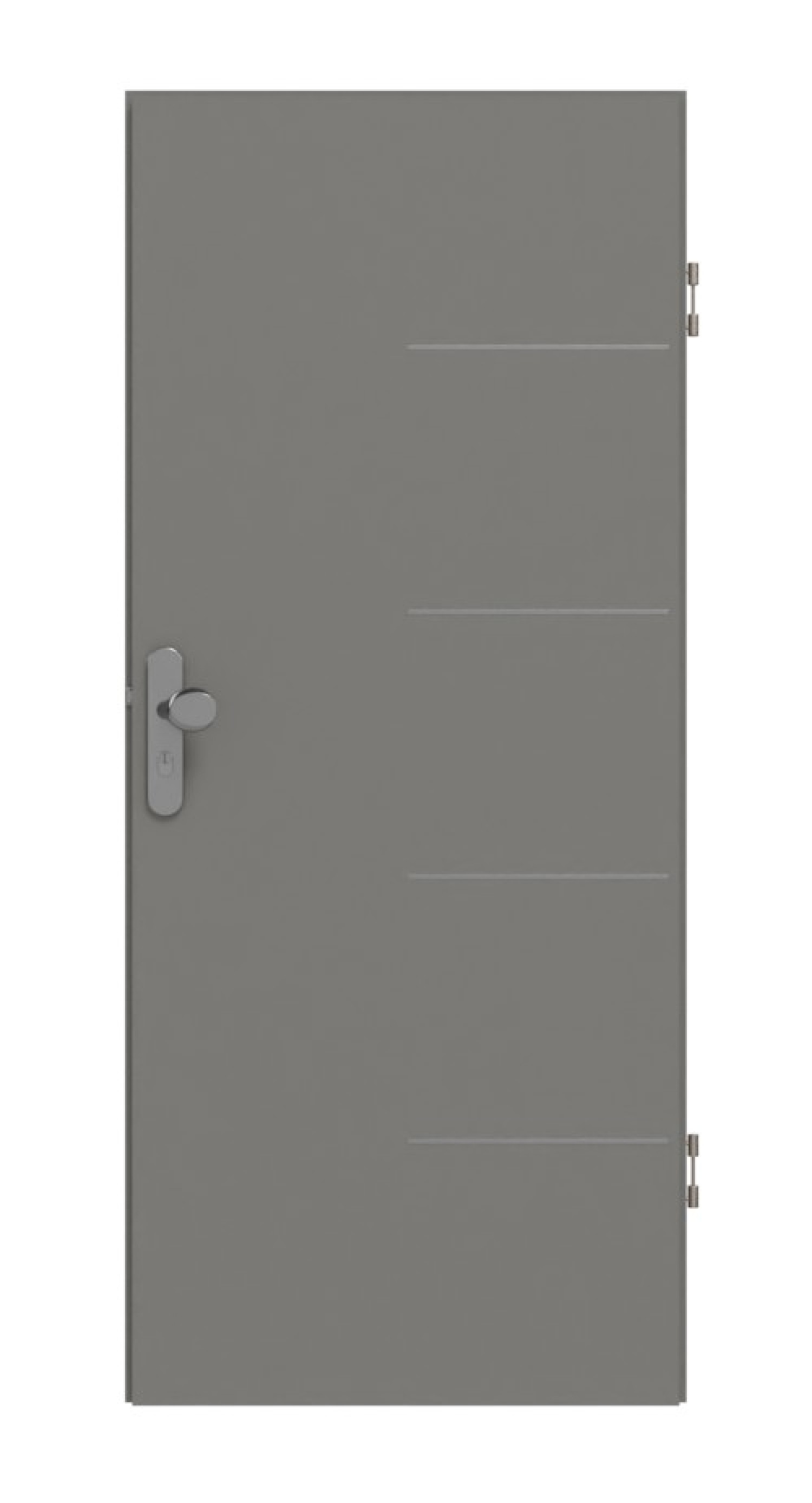 GARANT Wohnungseingangstür Aura 834 Matt Staubgrau 7037 G-TEC