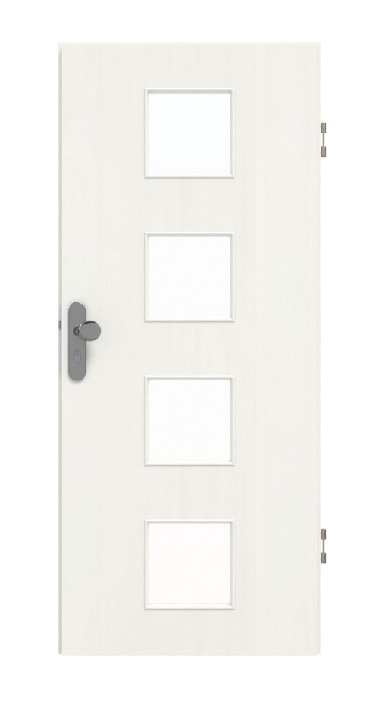 GARANT Wohnungseingangstür Authentic Bianco GCK08 mit Lichtausschnitt LA-10