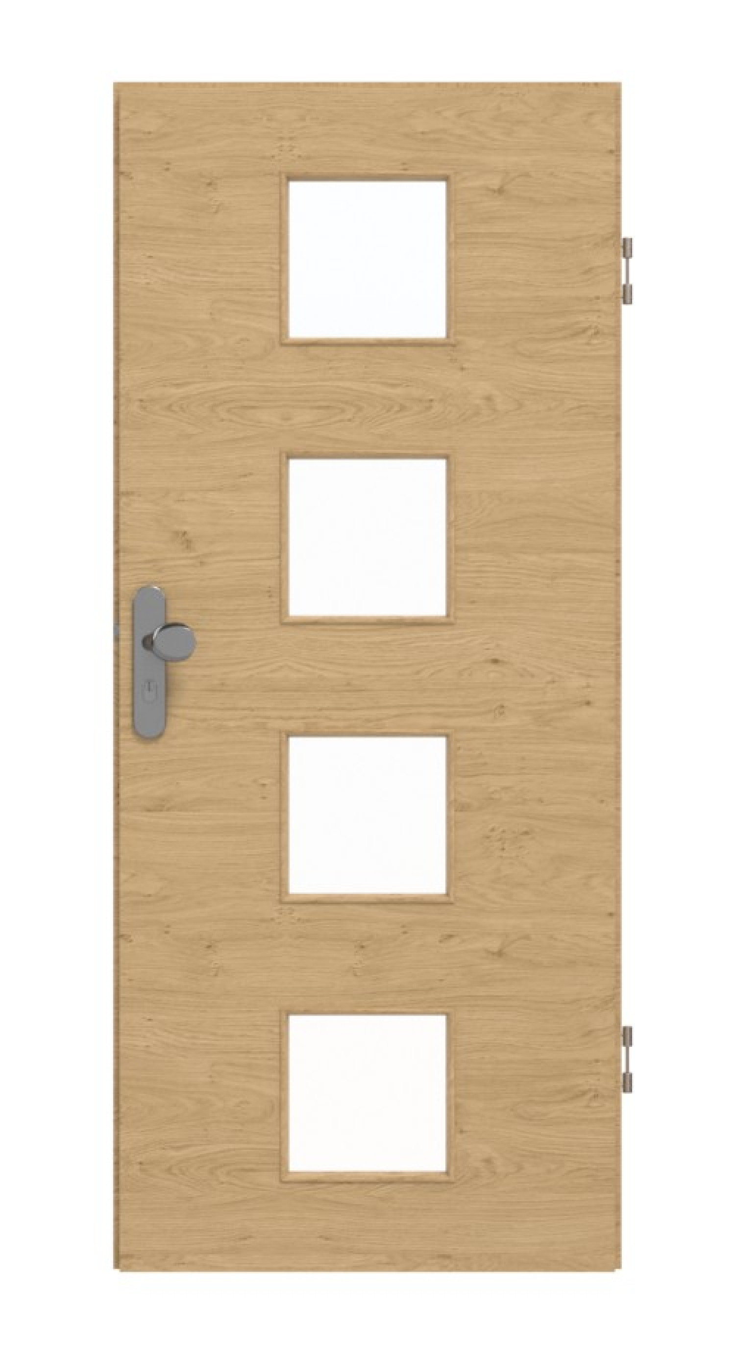 GARANT Wohnungseingangstür Quer Authentic Asteiche GCK08 mit Lichtausschnitt LA-10