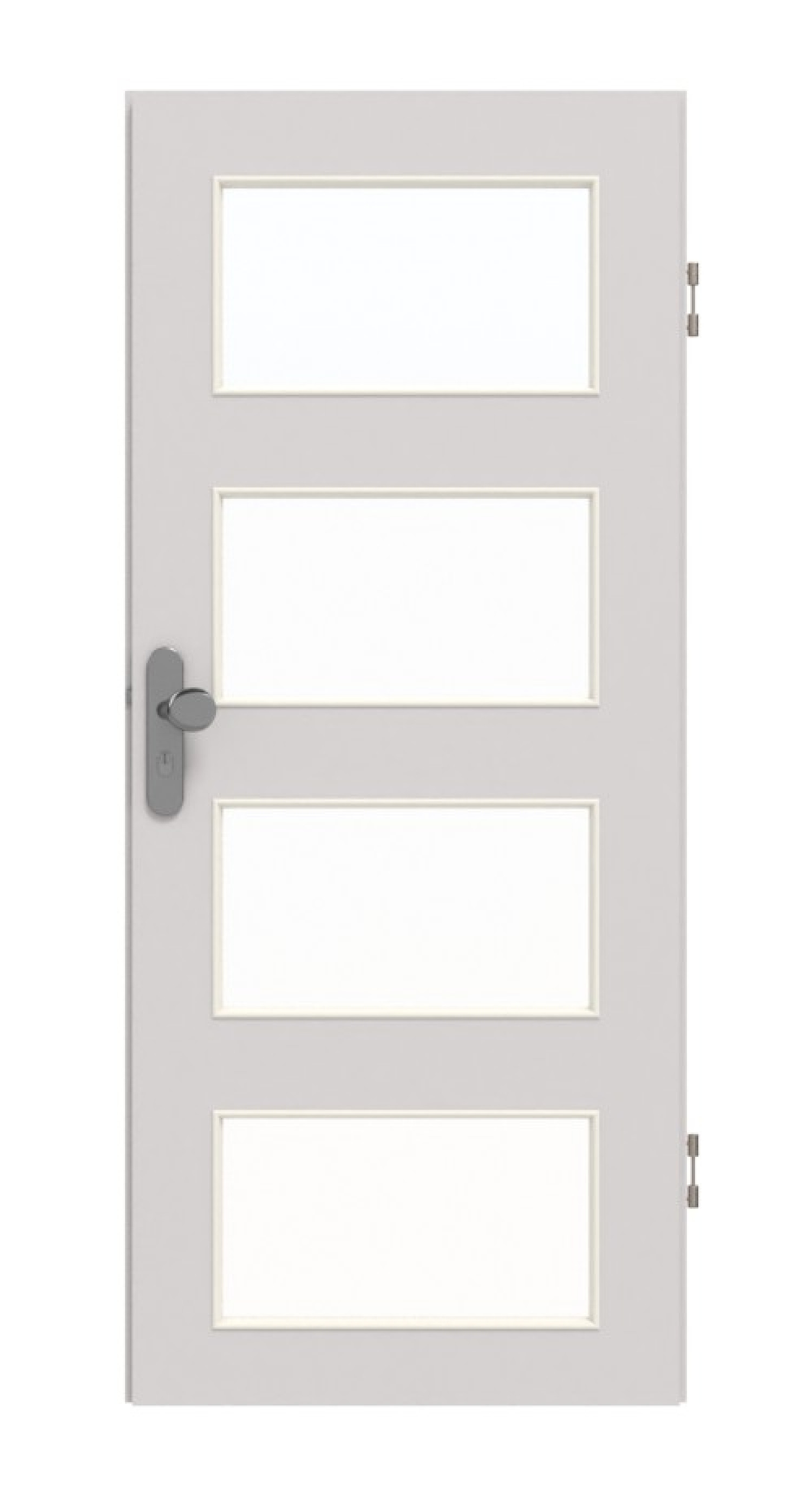 GARANT Wohnungseingangstür U12188SD Lichtgrau GHK08 mit Lichtausschnitt LA-11