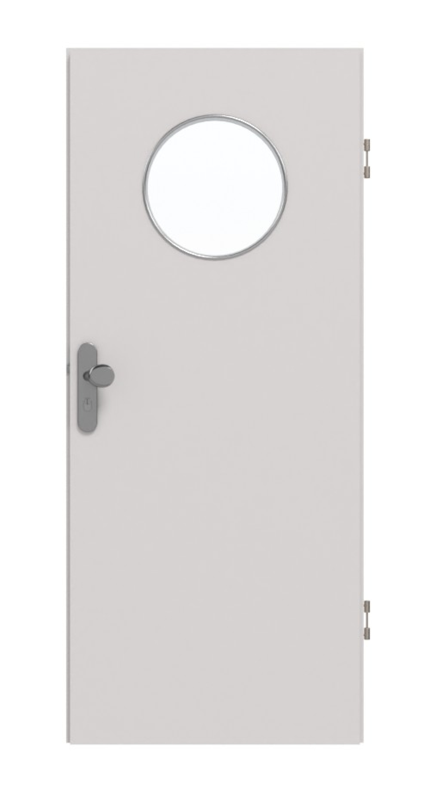 GARANT Wohnungseingangstür U12188SD Lichtgrau GHK08 mit Lichtausschnitt LA-13