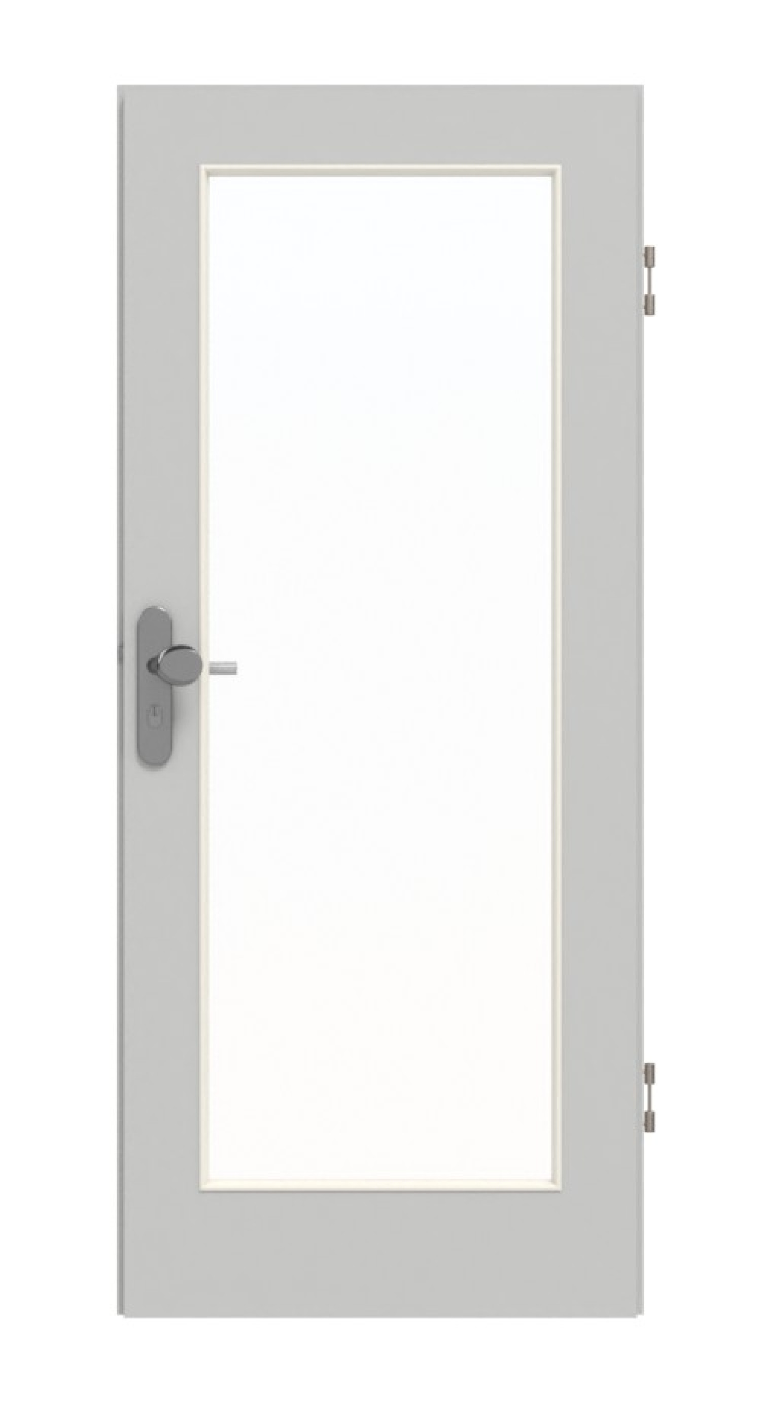 GARANT Wohnungseingangstür D92-60 Dove Grey Resopal mit Lichtausschnitt LA-2