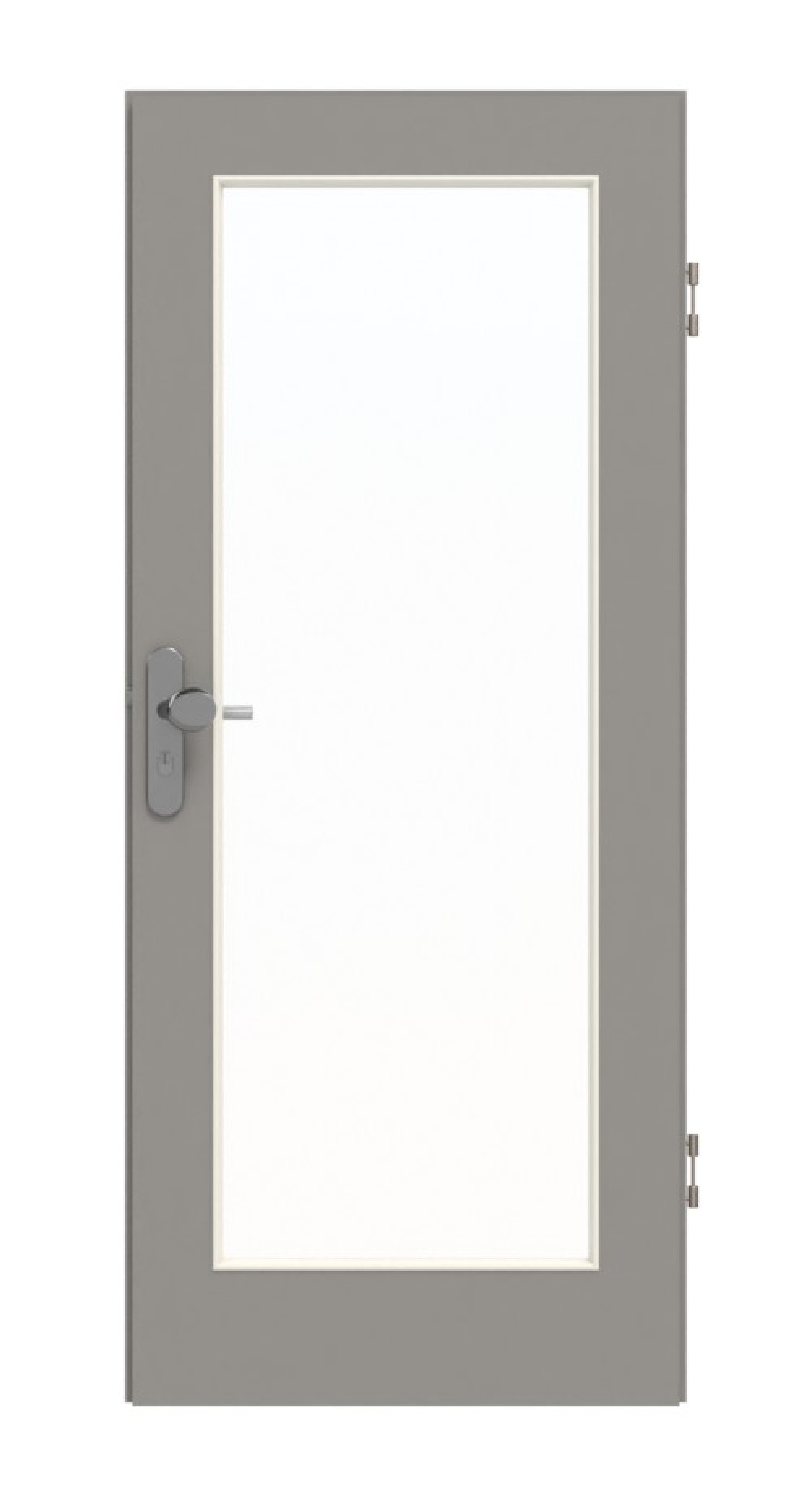 GARANT Wohnungseingangstür U12115SD Platingrau GHK08 mit Lichtausschnitt LA-2