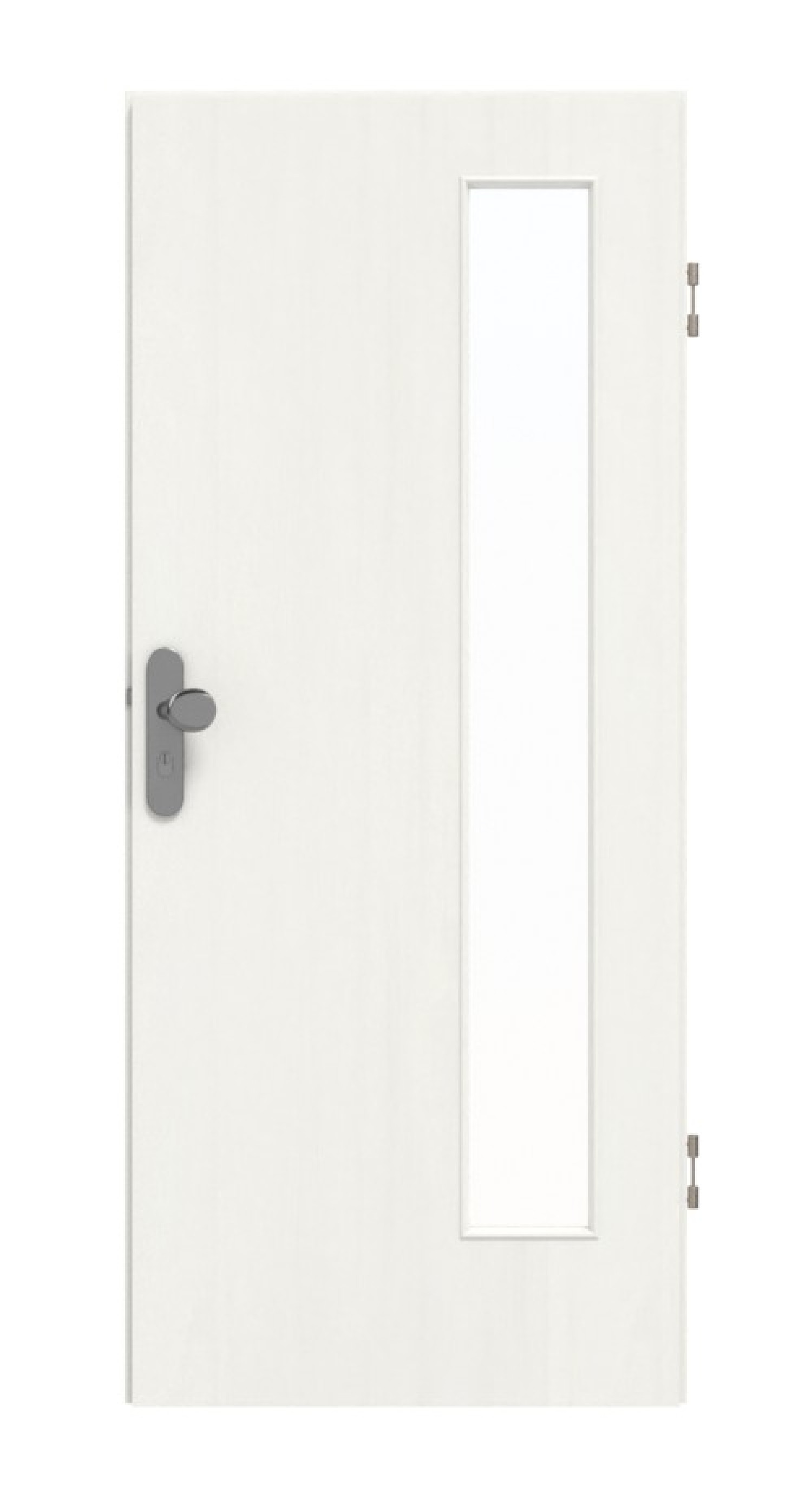GARANT Wohnungseingangstür Authentic Bianco GCK08 mit Lichtausschnitt LA-4 bandseitig