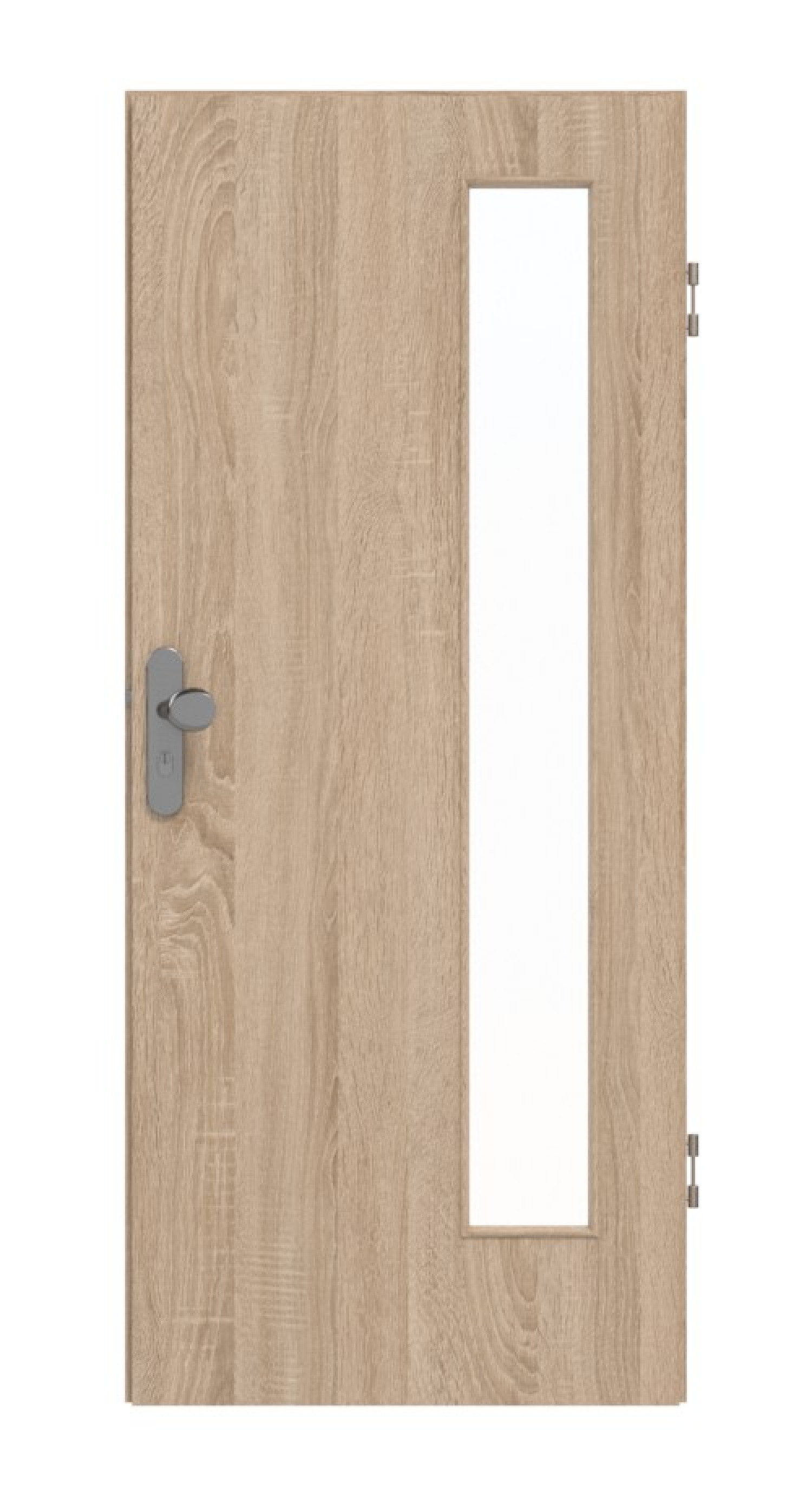 GARANT Wohnungseingangstür Authentic Eiche GCK08 mit Lichtausschnitt LA-4 bandseitig