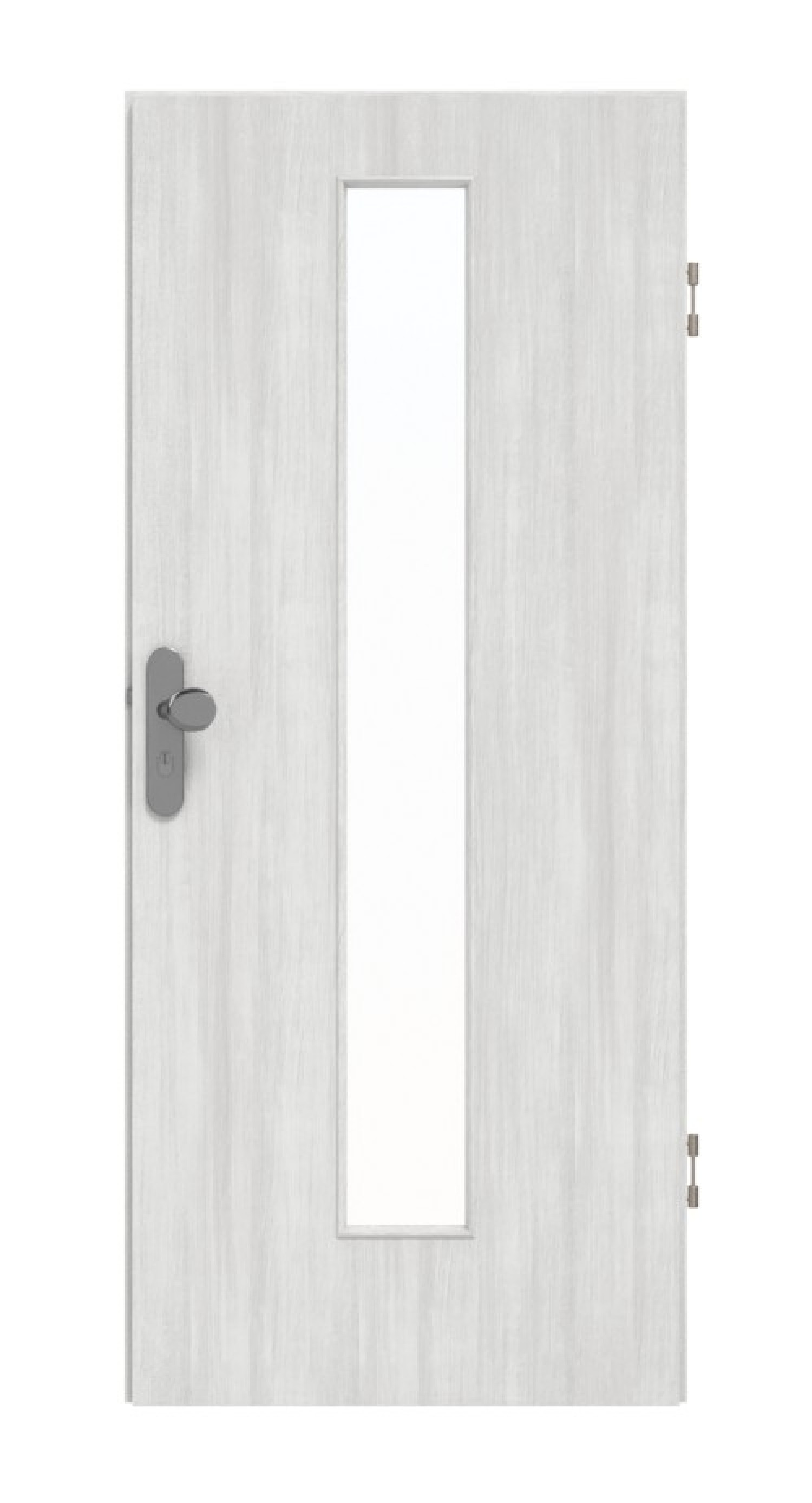 GARANT Wohnungseingangstür Authentic Grigio GCK08 mit Lichtausschnitt LA-4 mittig