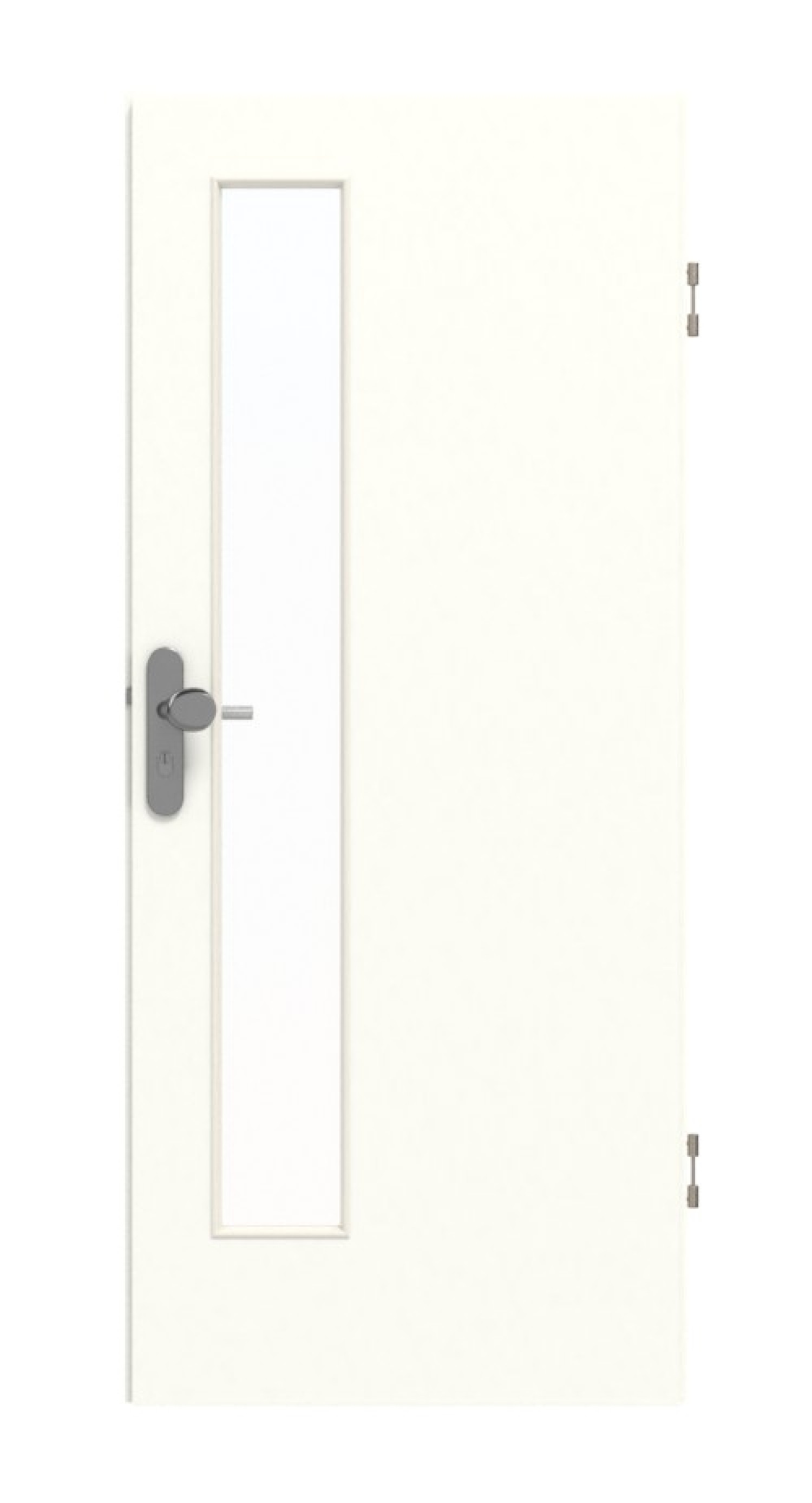 GARANT Wohnungseingangstür W1000ST3 Premium Weiß GHK08 mit Lichtausschnitt LA-4 schlossseitig