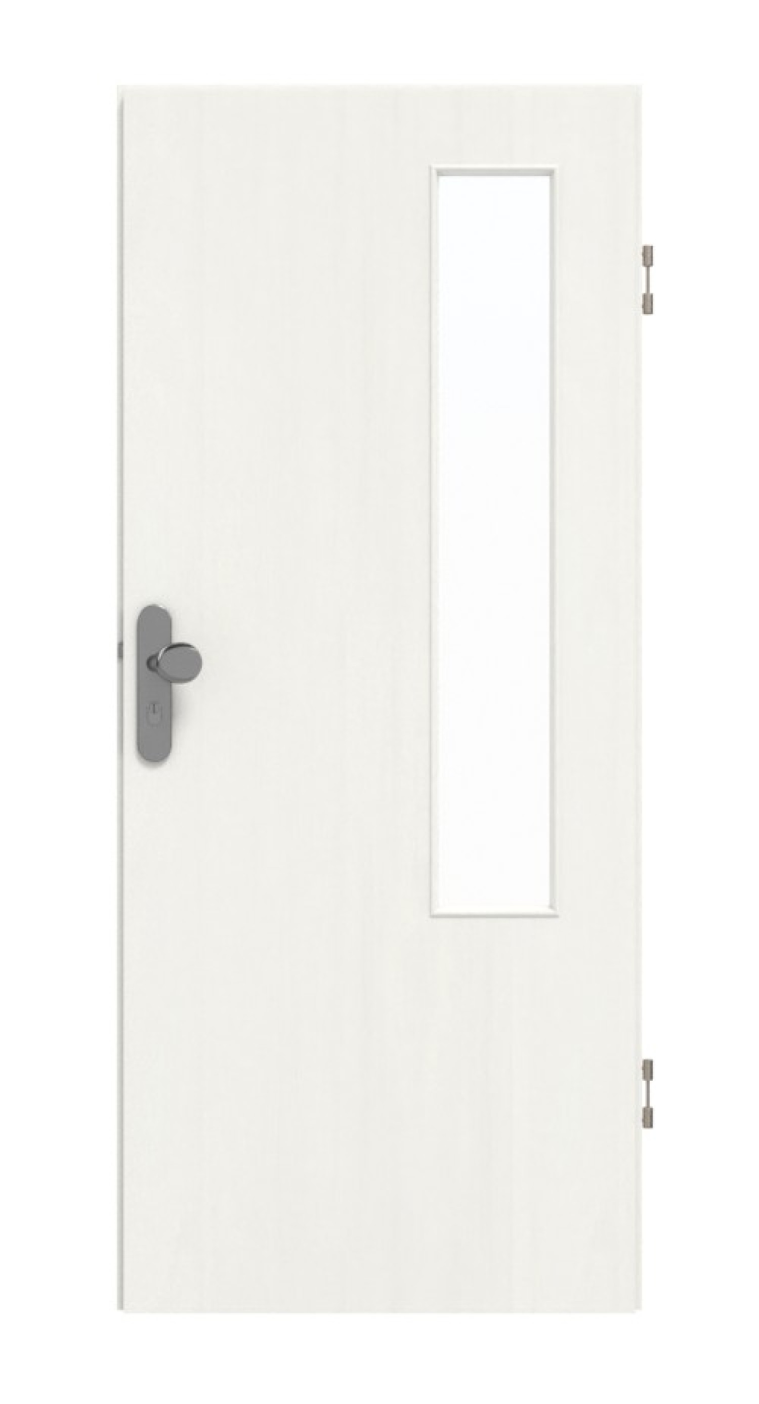 GARANT Wohnungseingangstür Authentic Bianco GCK08 mit Lichtausschnitt LA-5 bandseitig