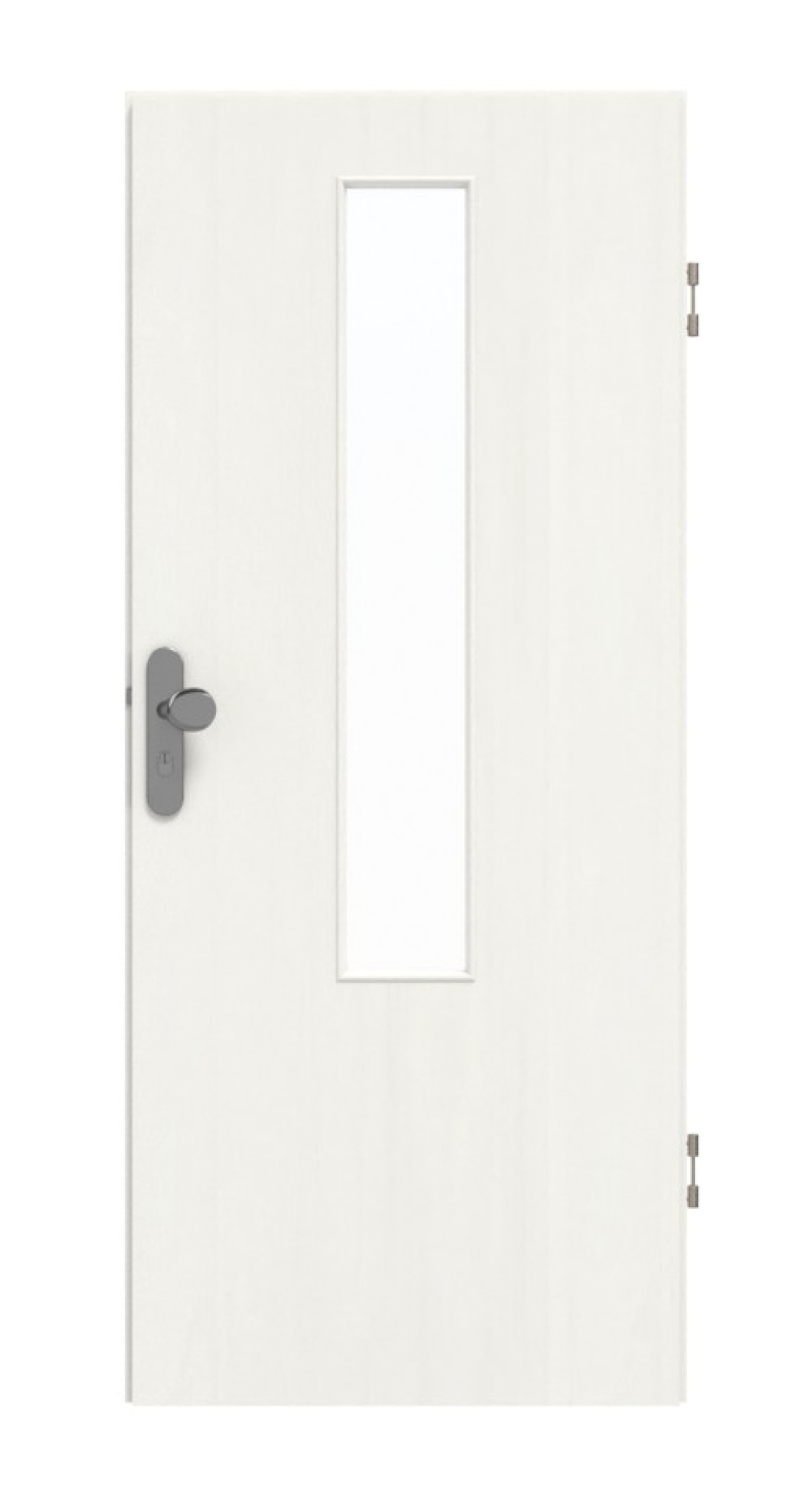 GARANT Wohnungseingangstür Authentic Bianco GCK08 mit Lichtausschnitt LA-5 mittig