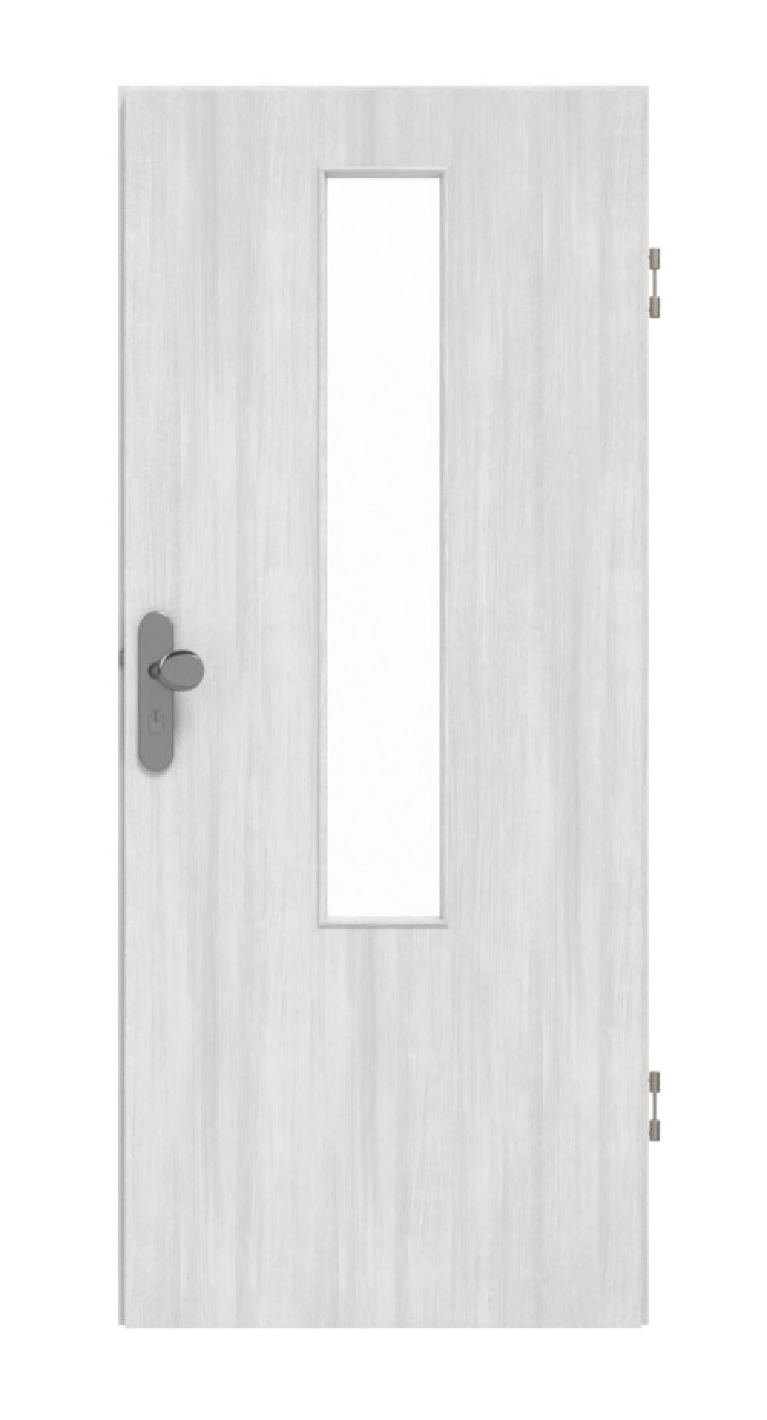 GARANT Wohnungseingangstür Authentic Grigio GCK08 mit Lichtausschnitt LA-5 mittig