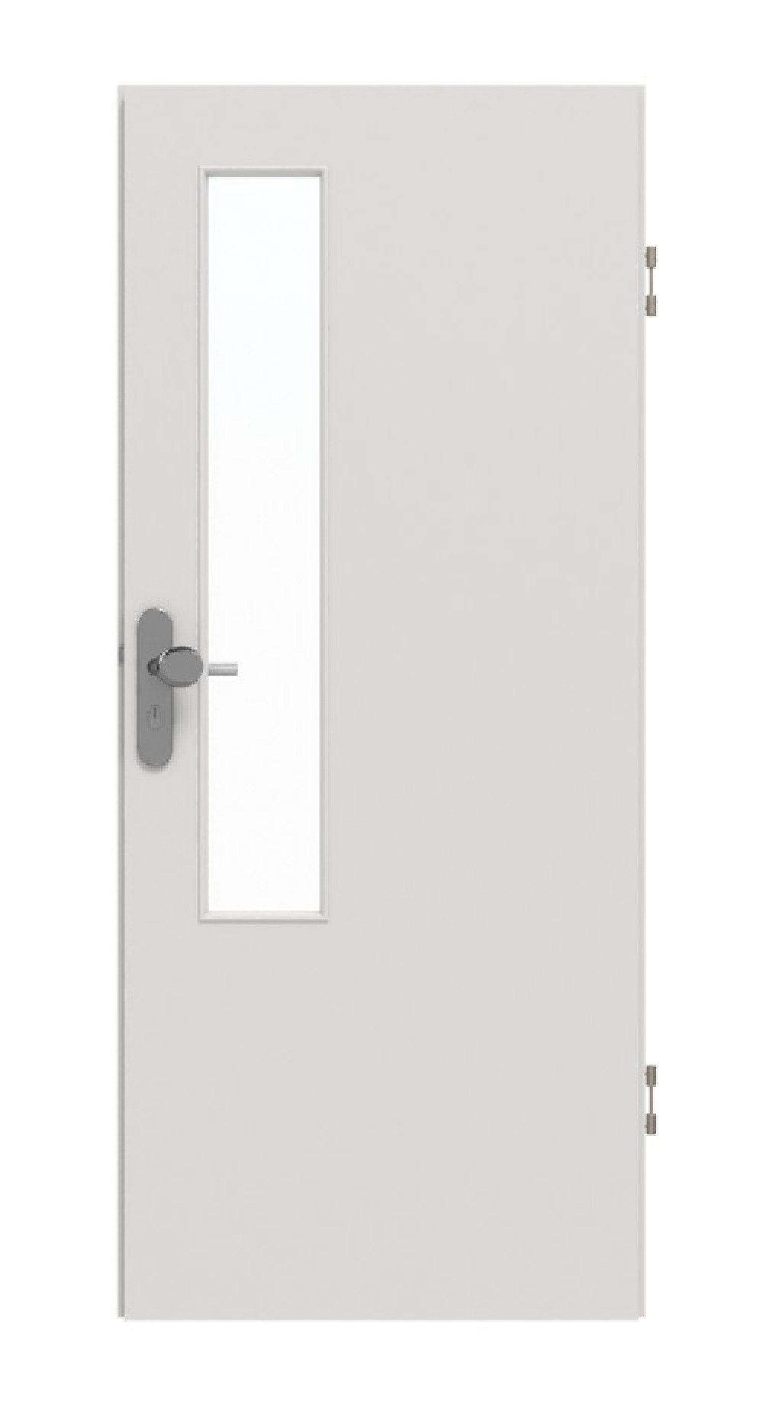 GARANT Wohnungseingangstür 0160-60 Silver Grey CePaL mit Lichtausschnitt LA-5 schlossseitig