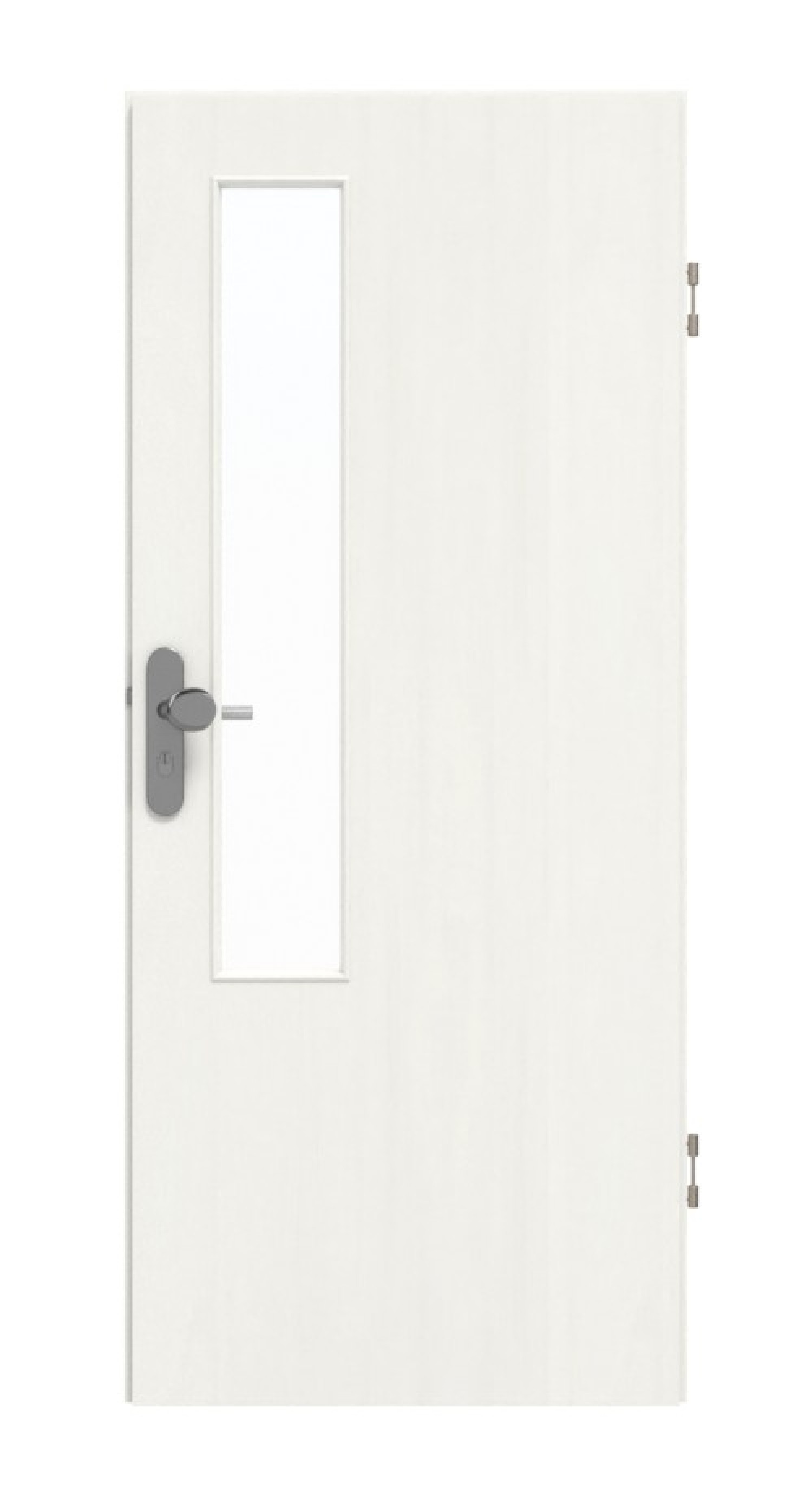 GARANT Wohnungseingangstür Authentic Bianco GCK08 mit Lichtausschnitt LA-5 schlossseitig