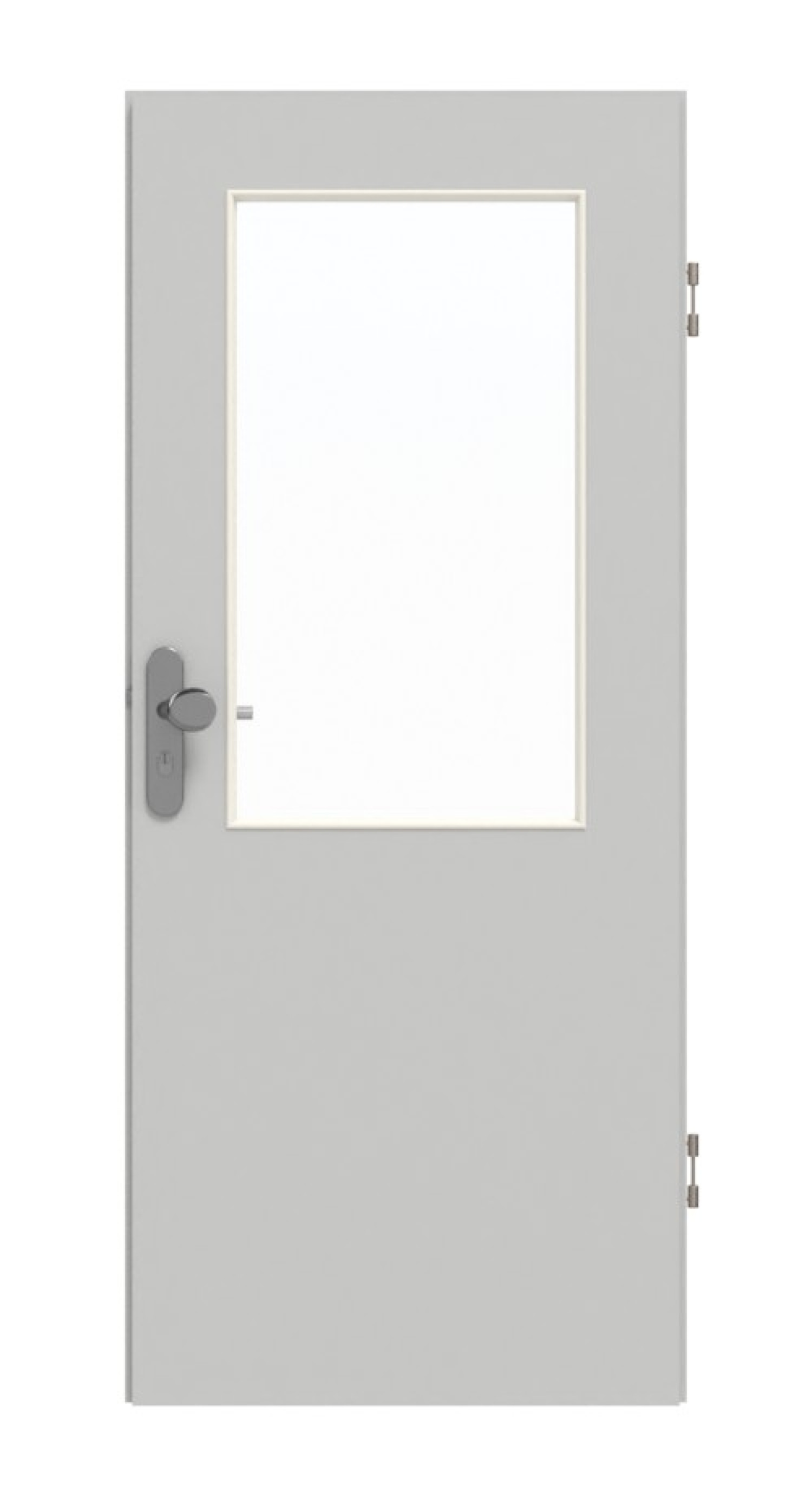 GARANT Wohnungseingangstür D92-60 Dove Grey Resopal mit Lichtausschnitt LA-6