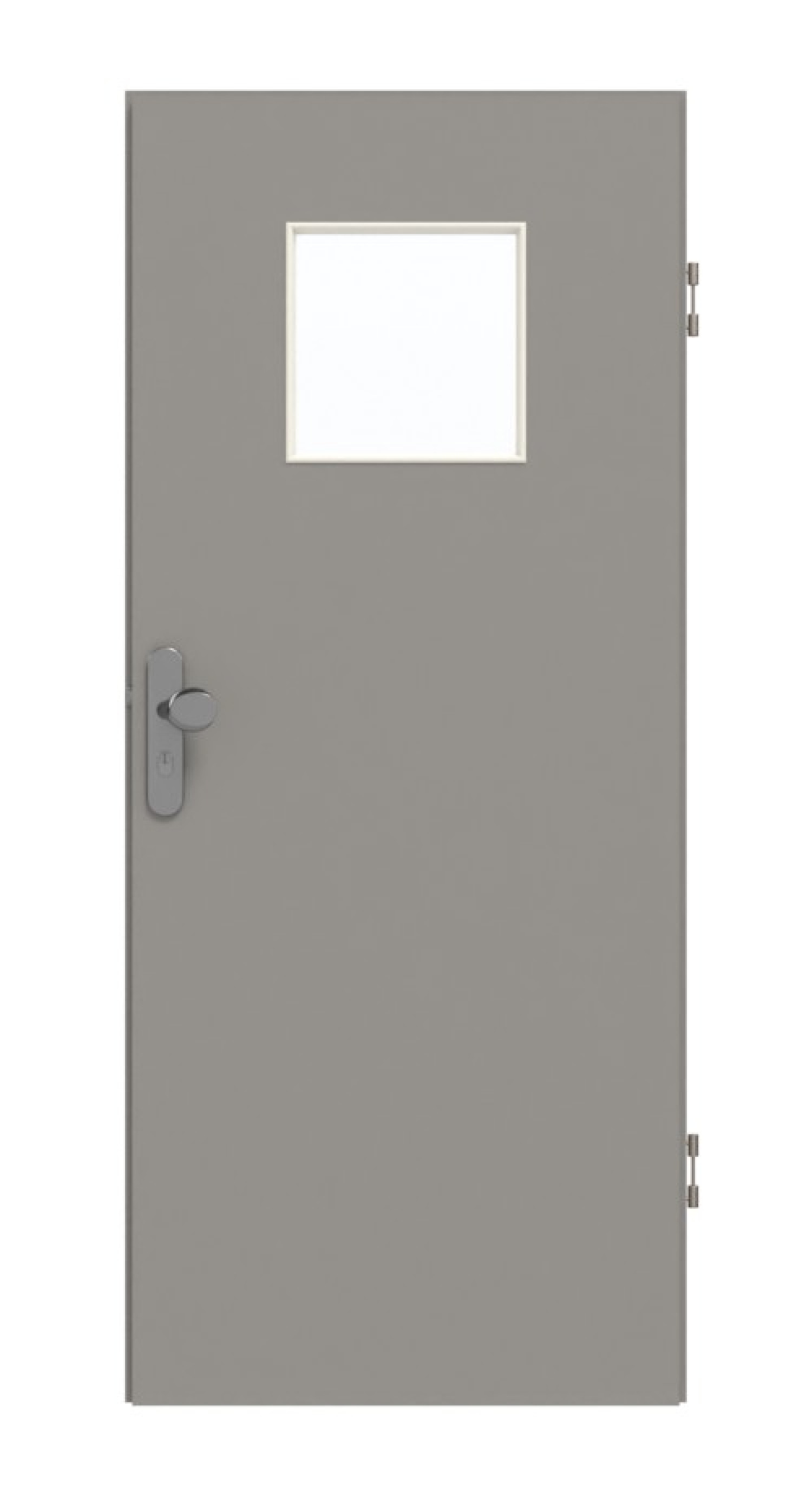 GARANT Wohnungseingangstür U12115SD Platingrau GHK08 mit Lichtausschnitt LA-8