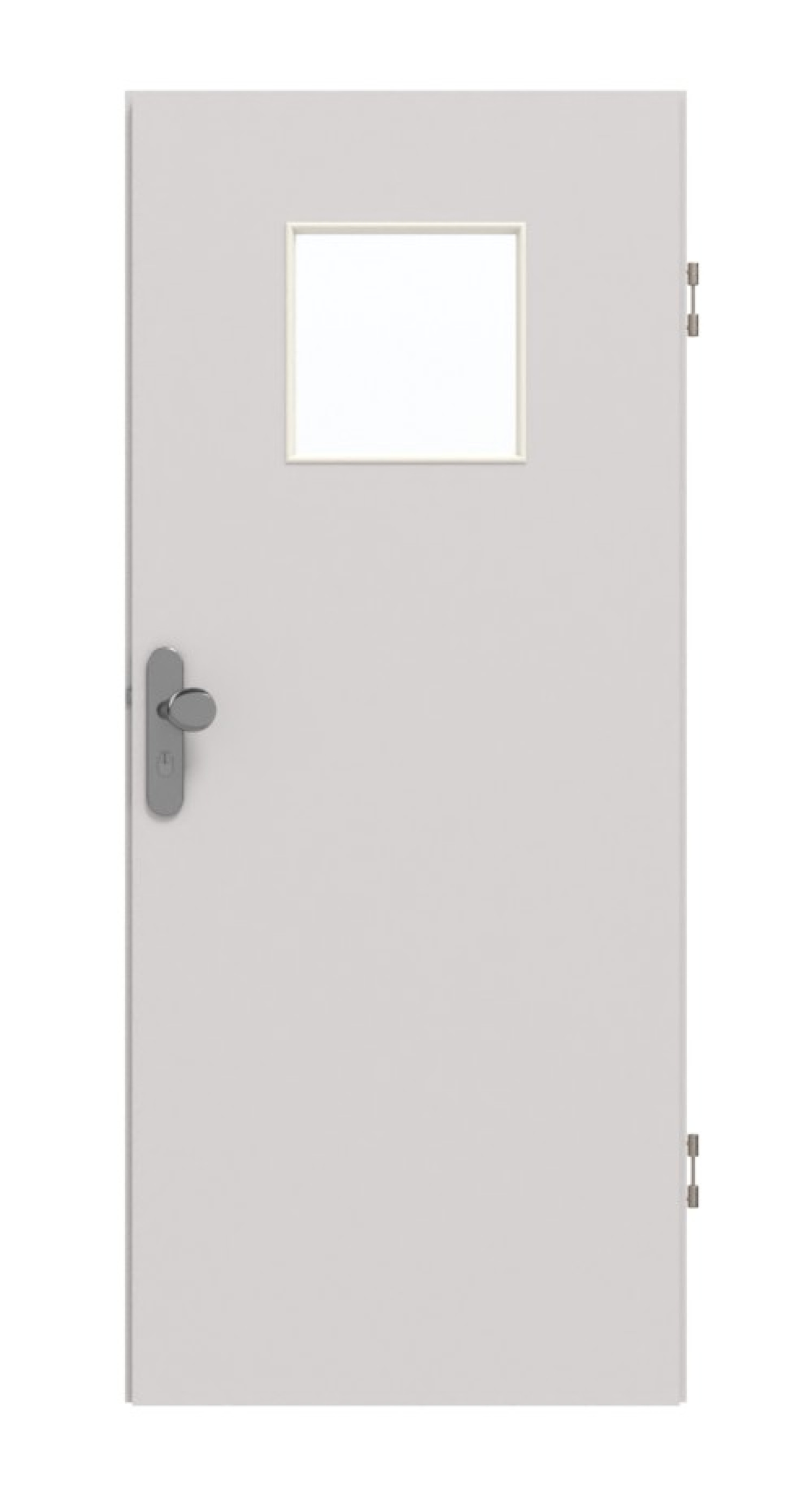 GARANT Wohnungseingangstür U12188SD Lichtgrau GHK08 mit Lichtausschnitt LA-8
