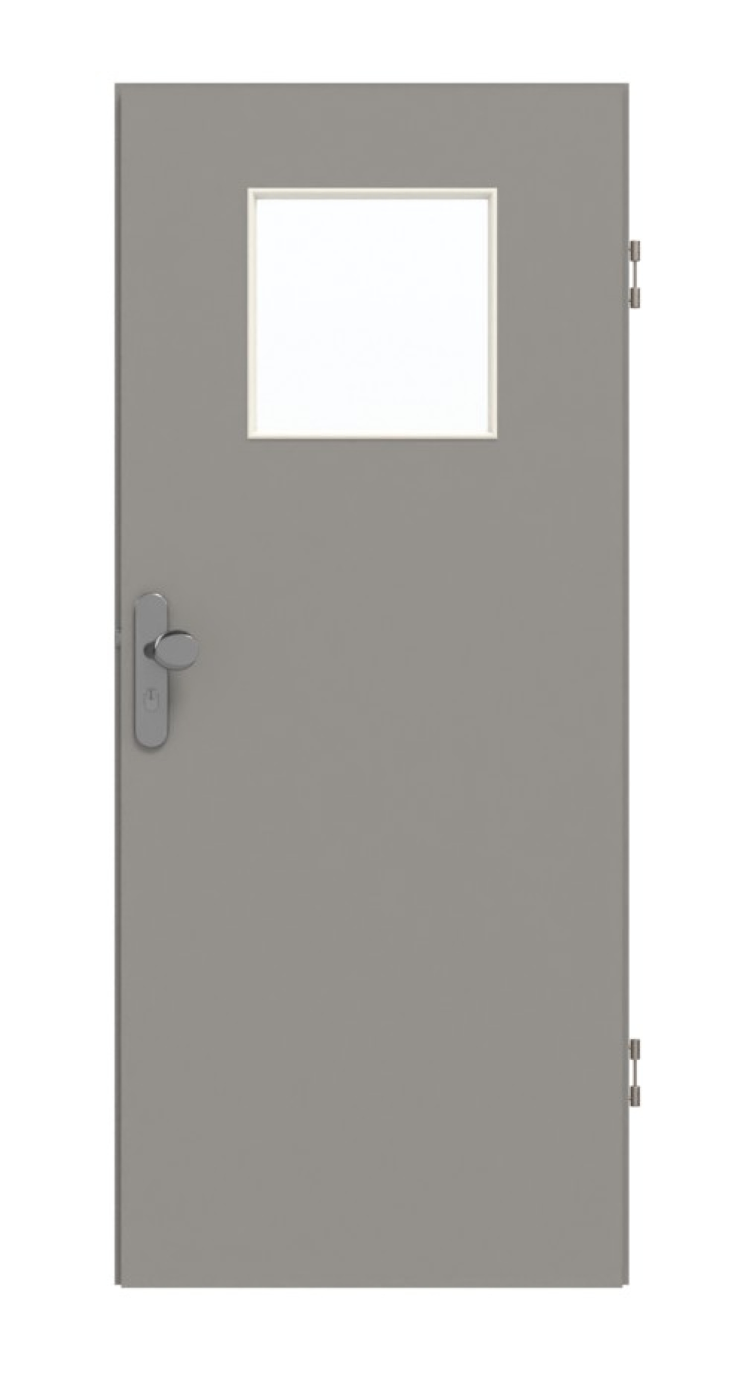GARANT Wohnungseingangstür U12115SD Platingrau GHK08 mit Lichtausschnitt LA-9