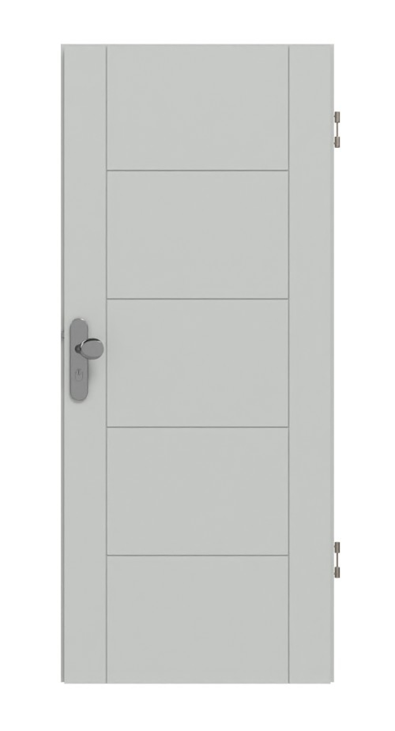 HÖRMANN Wohnungseingangstür Groove 13 Grau RAL 7035 Lack DesignLine