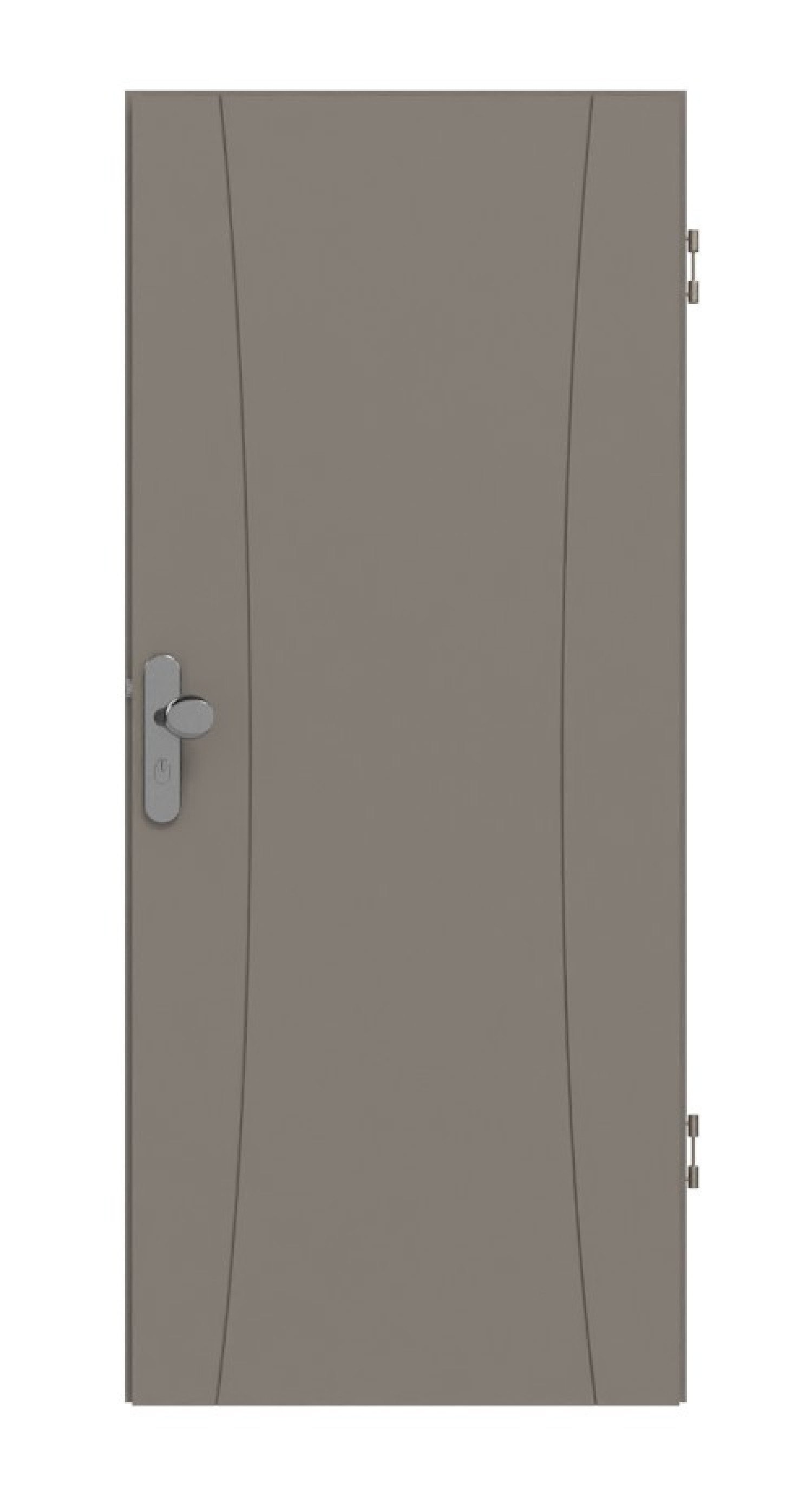 HÖRMANN Wohnungseingangstür Groove 20 Taupe RAL 7048 Lack DesignLine