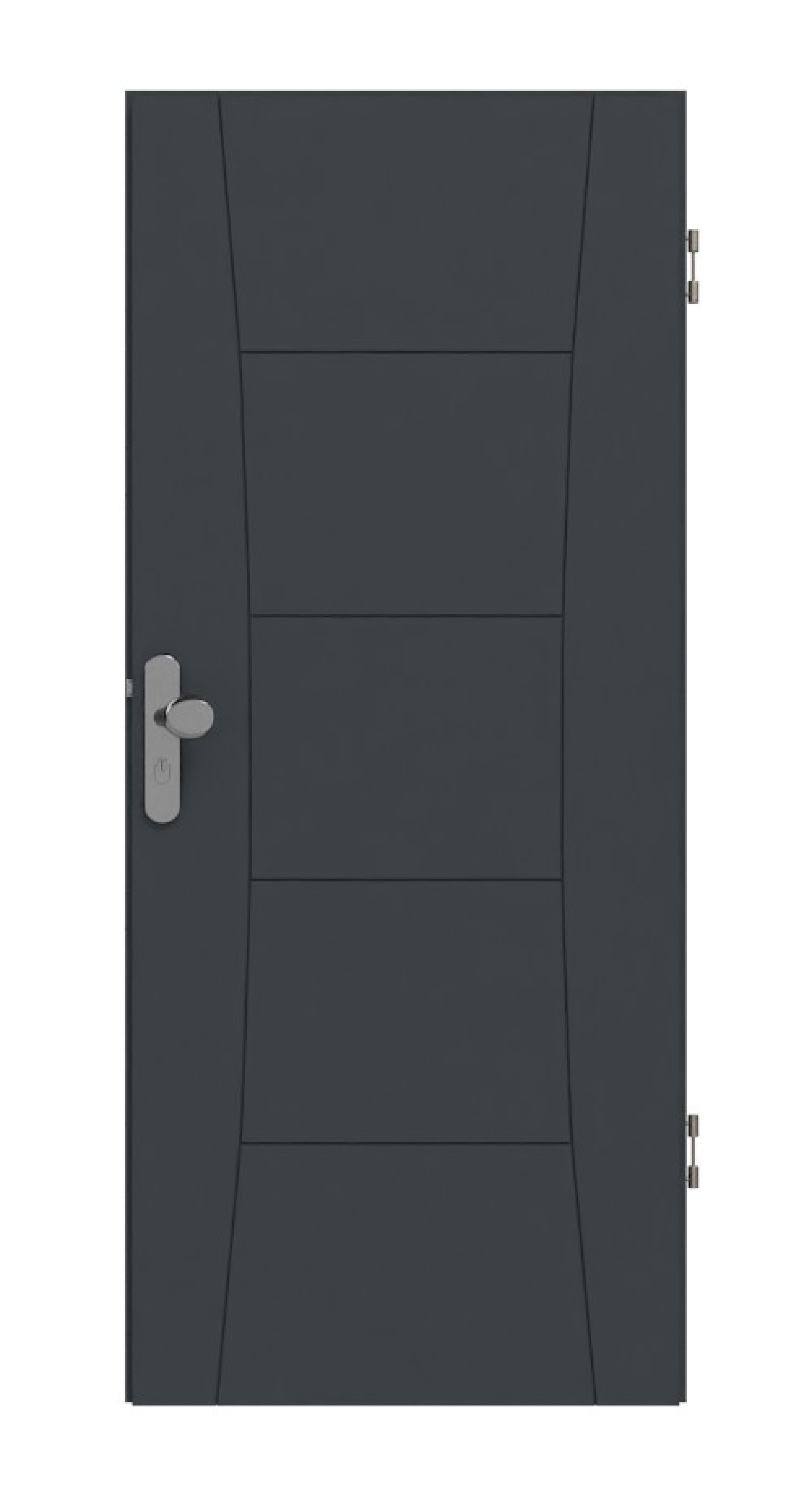 HÖRMANN Wohnungseingangstür Groove 22 Anthrazitgrau Lack DesignLine