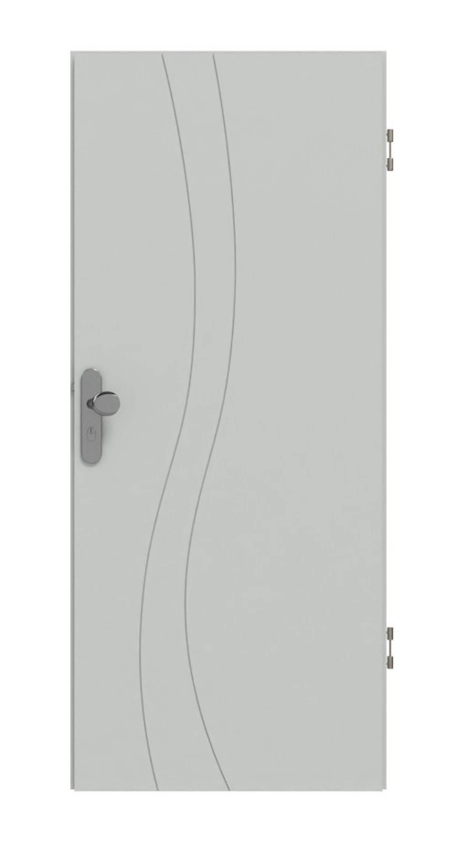 HÖRMANN Wohnungseingangstür Groove 51 Grau RAL 7035 Lack DesignLine