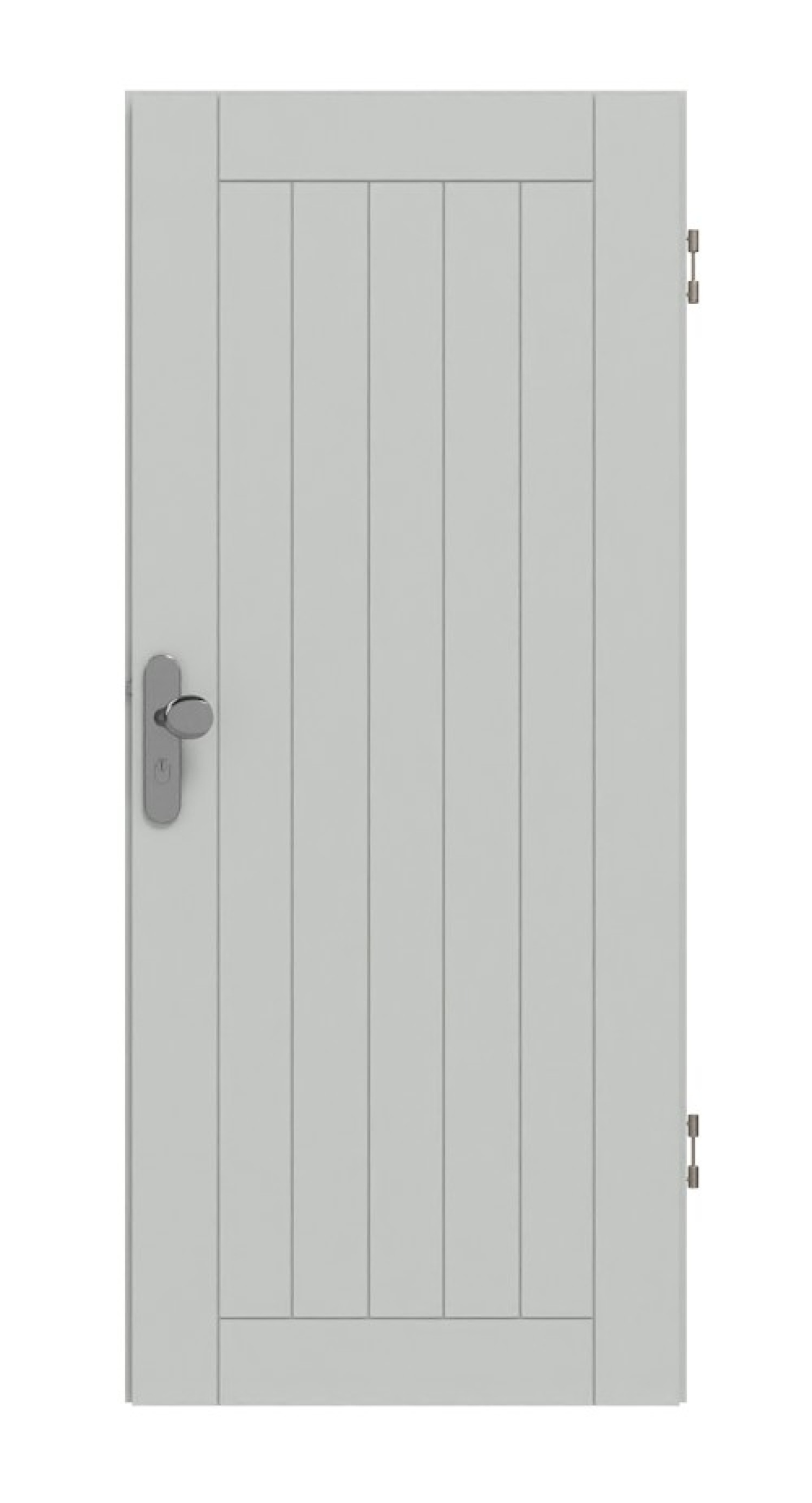 HÖRMANN Wohnungseingangstür Groove 54 Grau RAL 7035 Lack DesignLine
