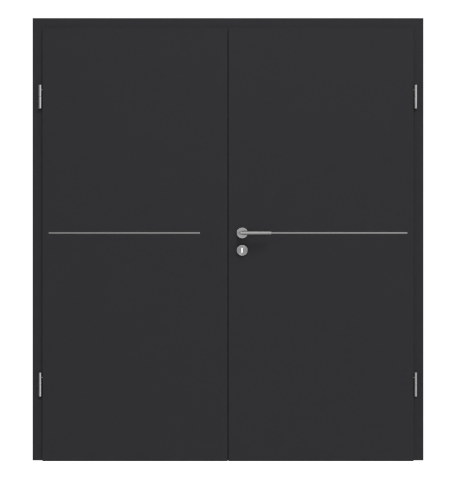 GARANT Doppelflügeltür Aura 831 Matt RAL 9005 G-TEC mit Zarge