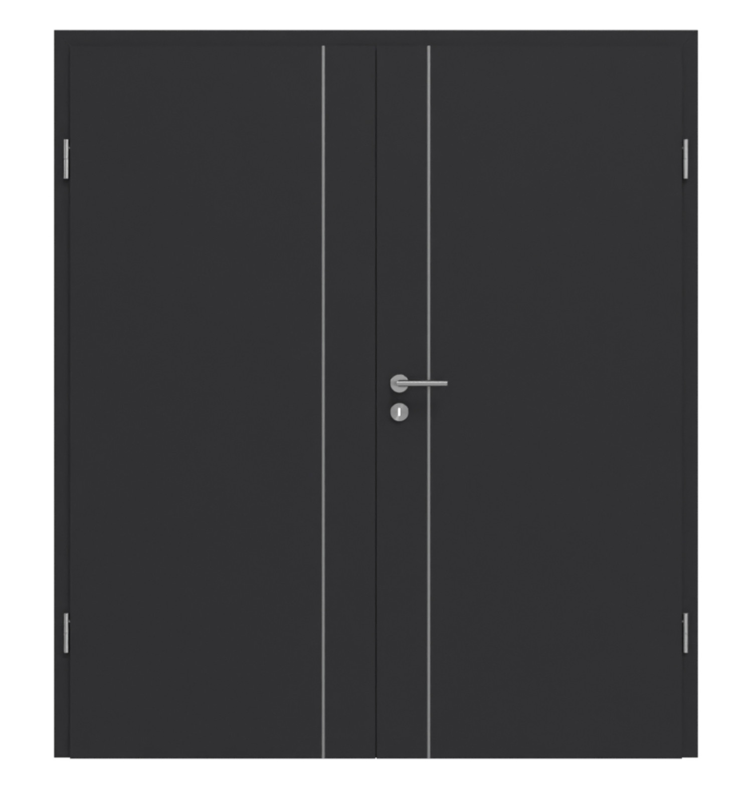 GARANT Doppelflügeltür Aura 850 Matt RAL 9005 G-TEC mit Zarge