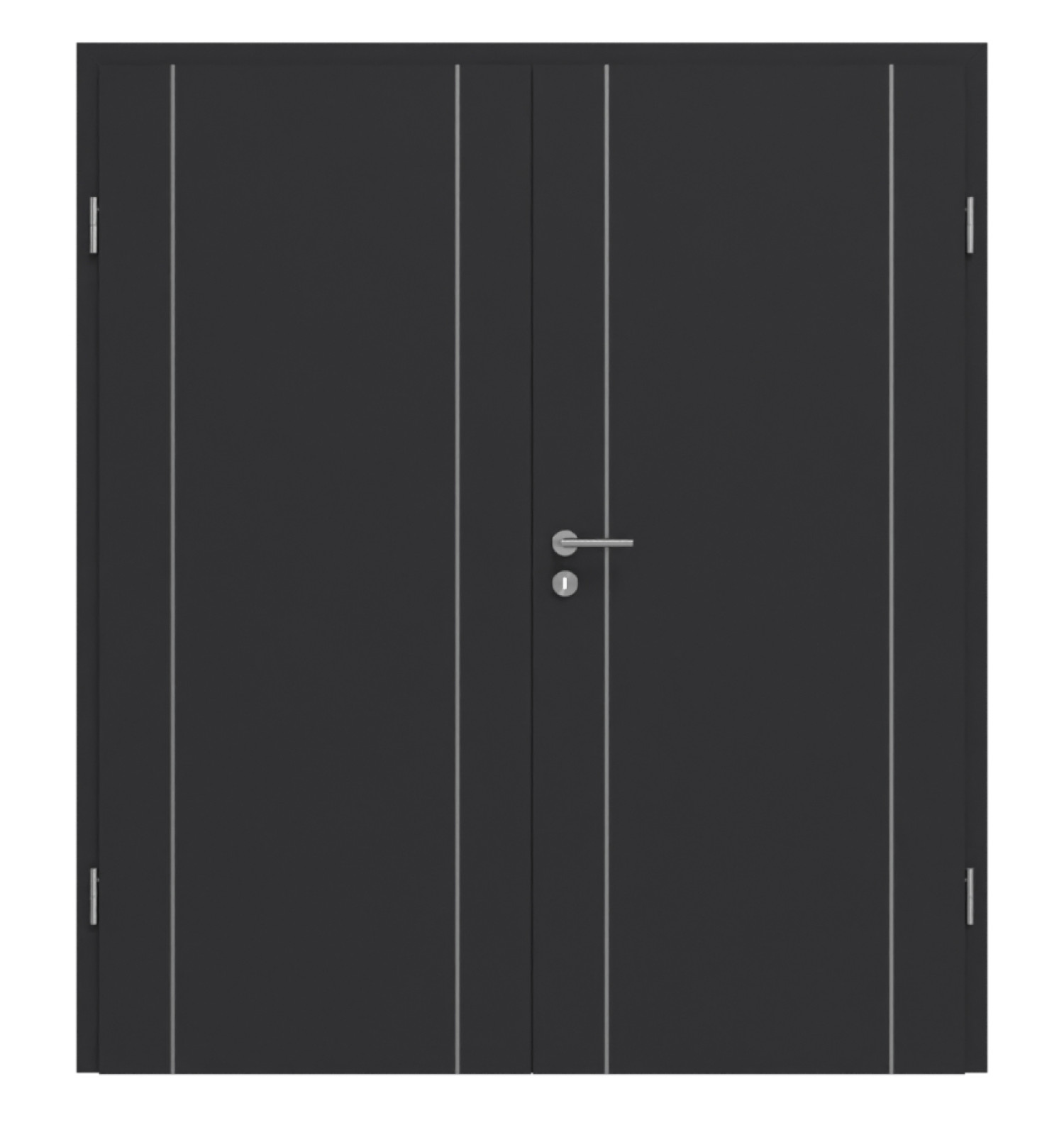 GARANT Doppelflügeltür Aura 851 Matt RAL 9005 G-TEC mit Zarge