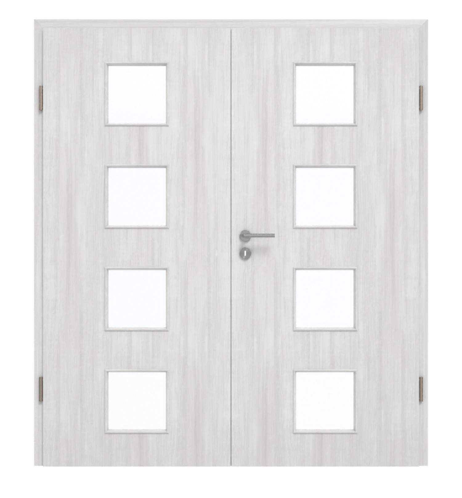 GARANT Doppelflügeltür inkl. Zarge Authentic Grigio GCK08 mit Lichtausschnitt LA-10