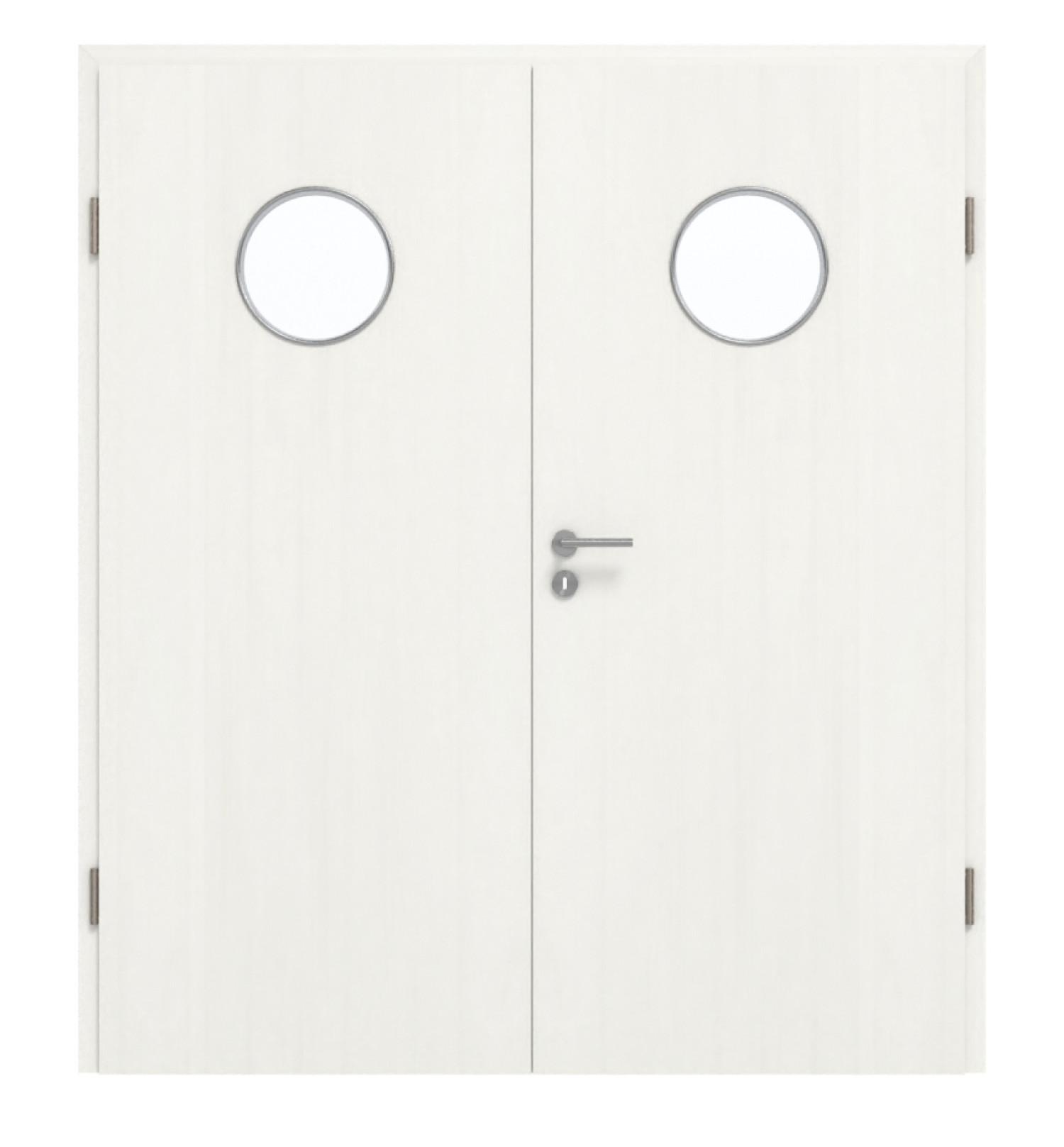 GARANT Doppelflügeltür inkl. Zarge Authentic Bianco GCK08 mit Lichtausschnitt LA-12