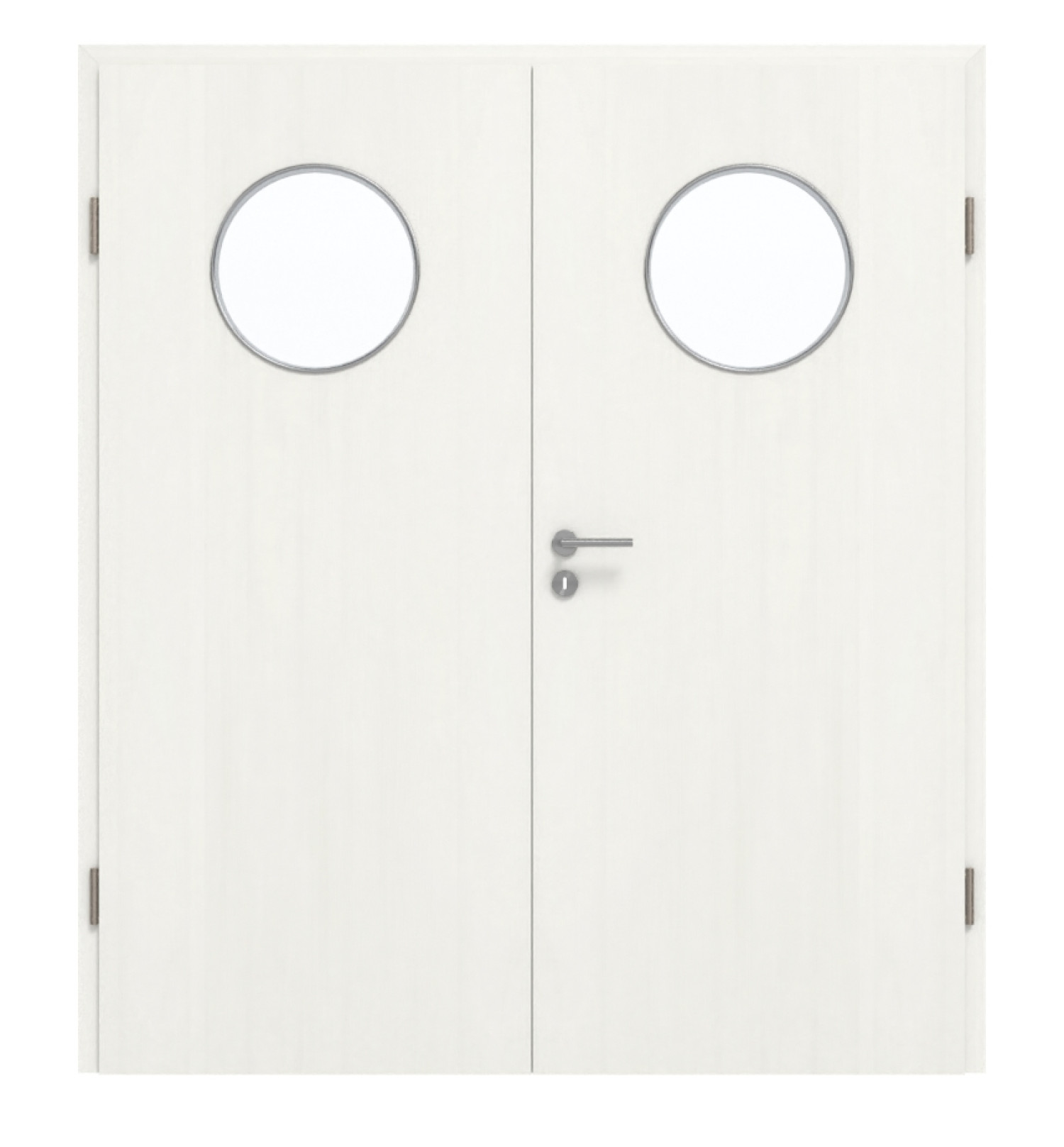 GARANT Doppelflügeltür inkl. Zarge Authentic Bianco GCK08 mit Lichtausschnitt LA-13