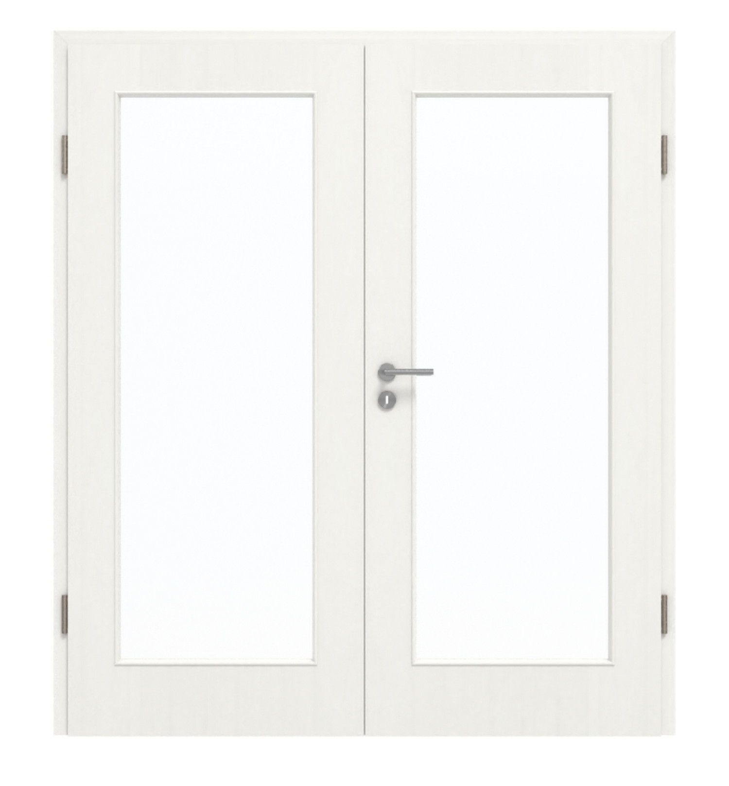 GARANT Doppelflügeltür inkl. Zarge Authentic Bianco GCK08 mit Lichtausschnitt LA-2