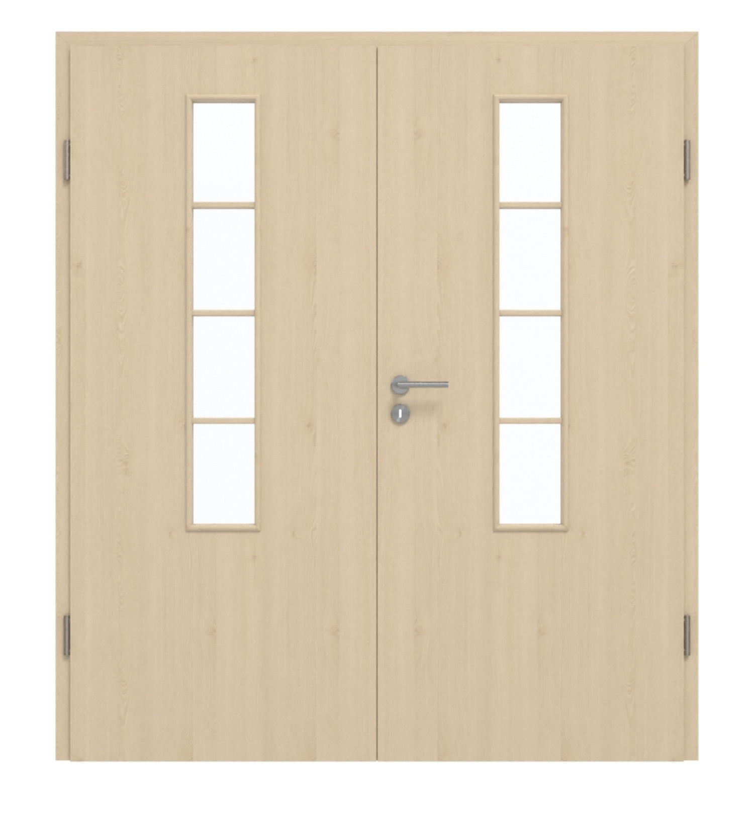 GARANT Doppelflügeltür inkl. Zarge Authentic Sand GCK08 mit Lichtausschnitt LA-5 mittig Sprosse SP10