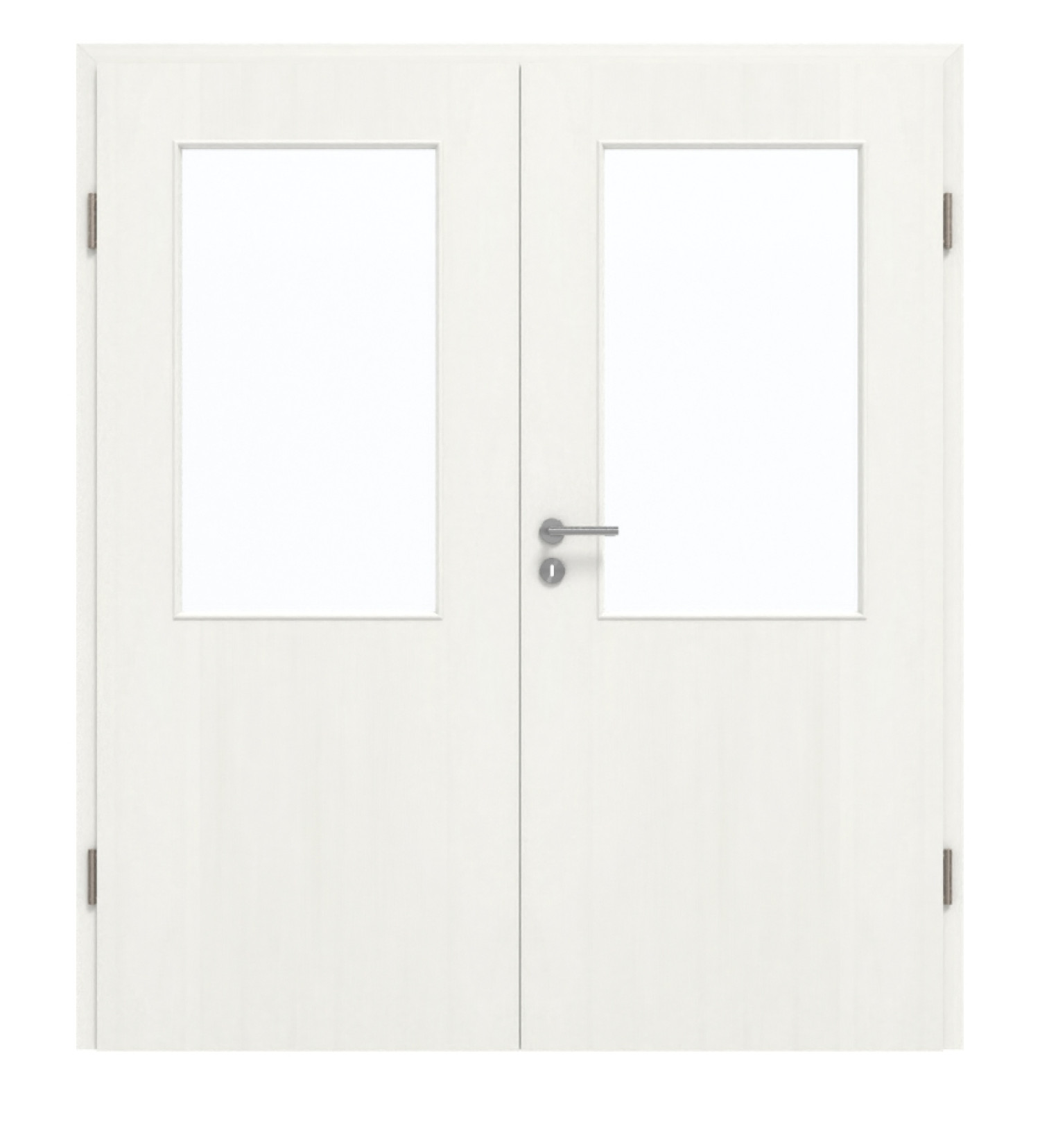 GARANT Doppelflügeltür inkl. Zarge Authentic Bianco GCK08 mit Lichtausschnitt LA-6