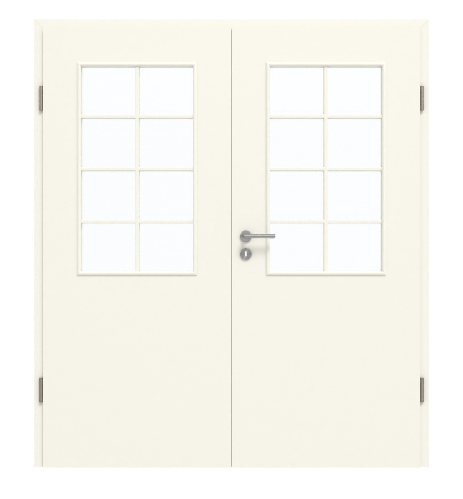 GARANT Doppelflügeltür inkl. Zarge 9417-60 Snow White CePaL mit Lichtausschnitt LA-6 Sprosse SP1