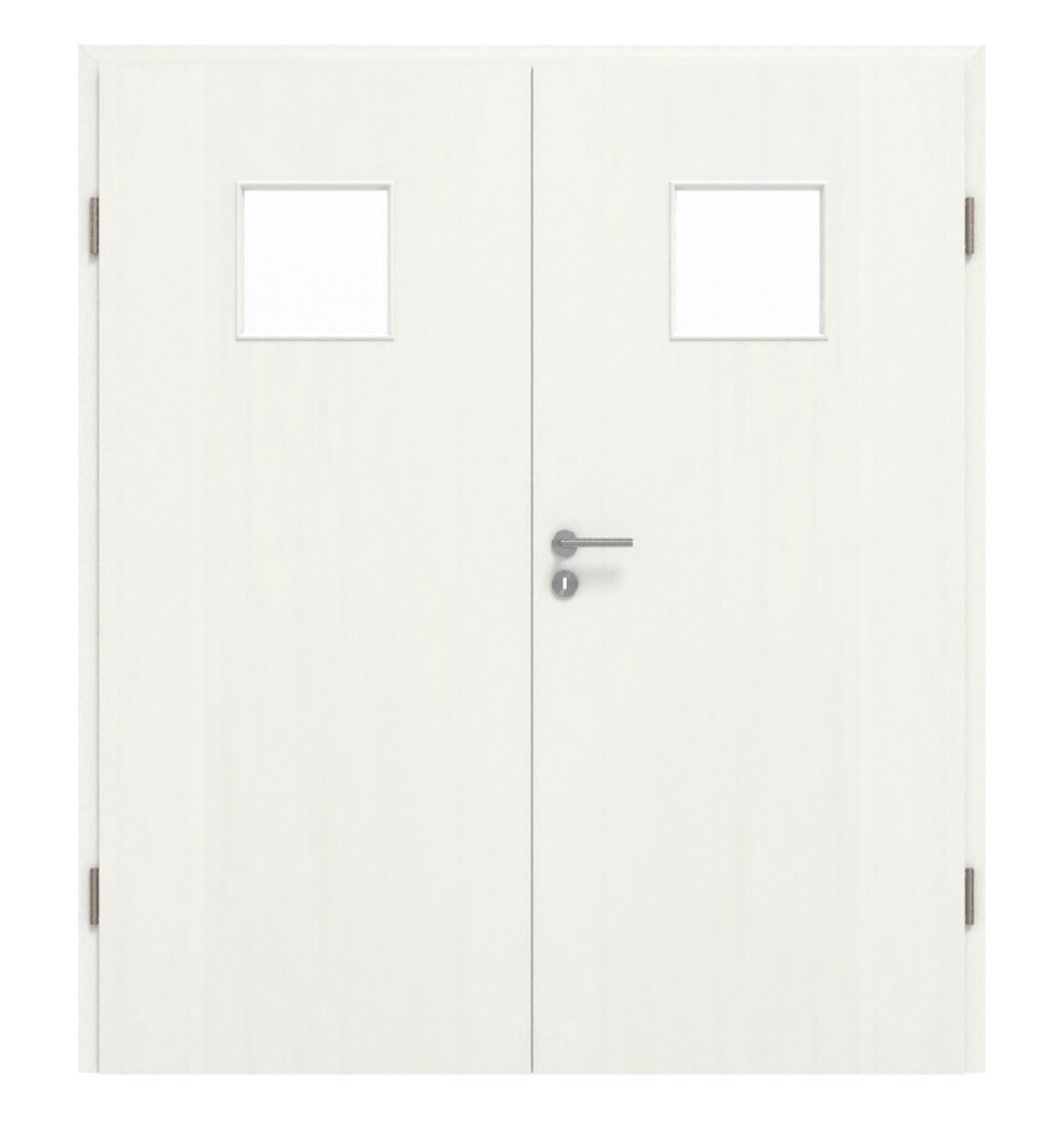 GARANT Doppelflügeltür inkl. Zarge Authentic Bianco GCK08 mit Lichtausschnitt LA-7