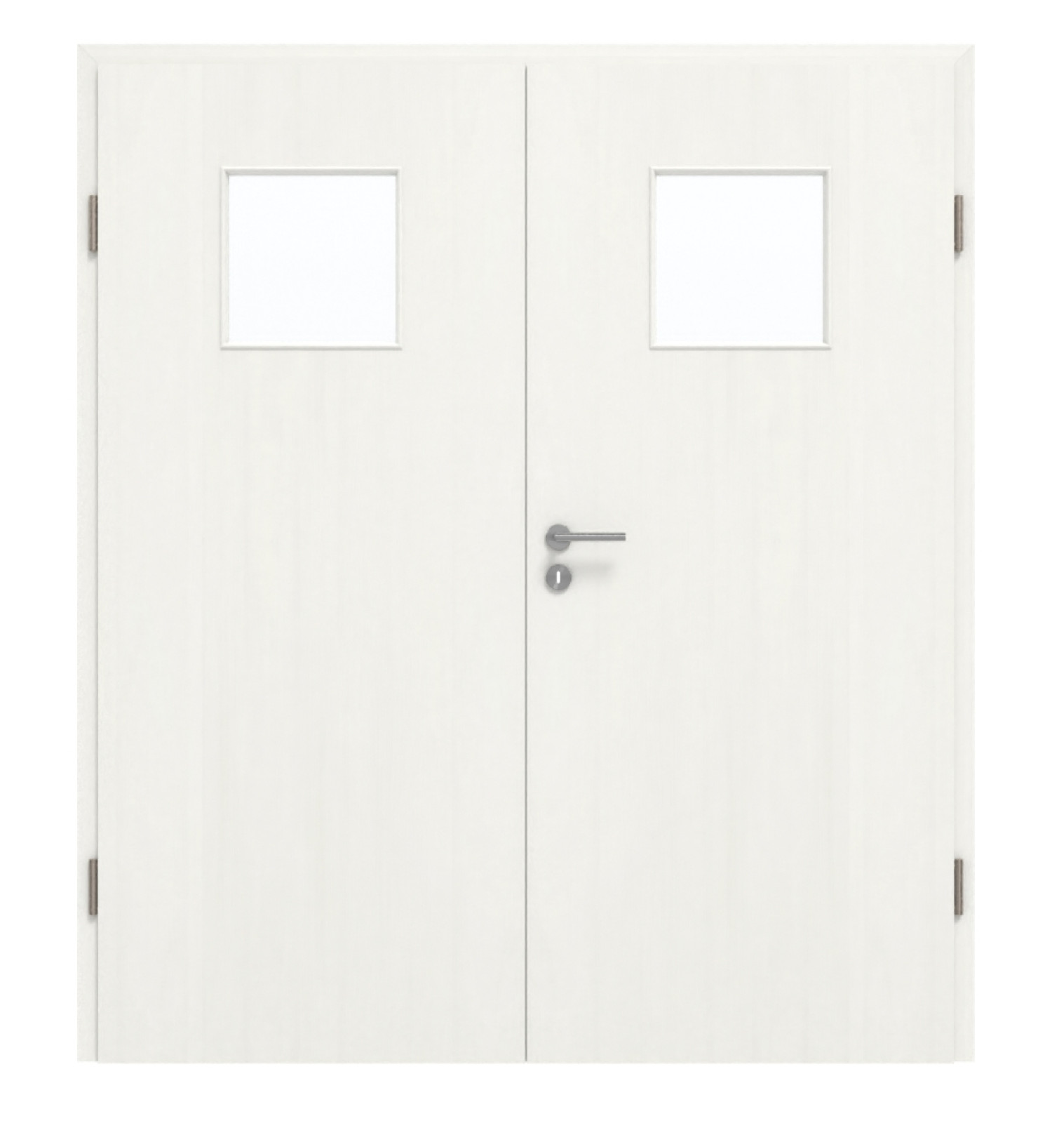 GARANT Doppelflügeltür inkl. Zarge Authentic Bianco GCK08 mit Lichtausschnitt LA-8