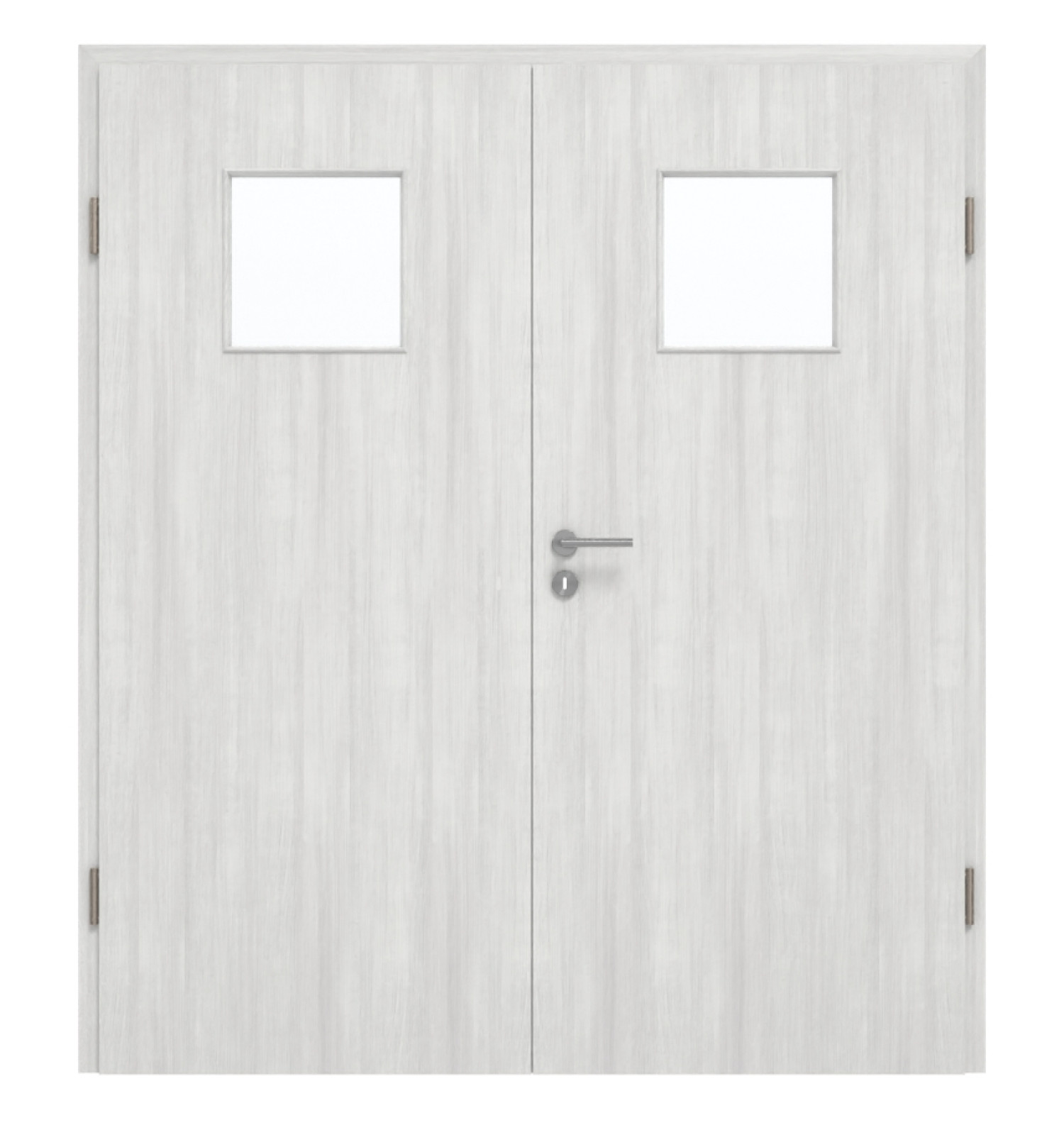 GARANT Doppelflügeltür inkl. Zarge Authentic Grigio GCK08 mit Lichtausschnitt LA-8