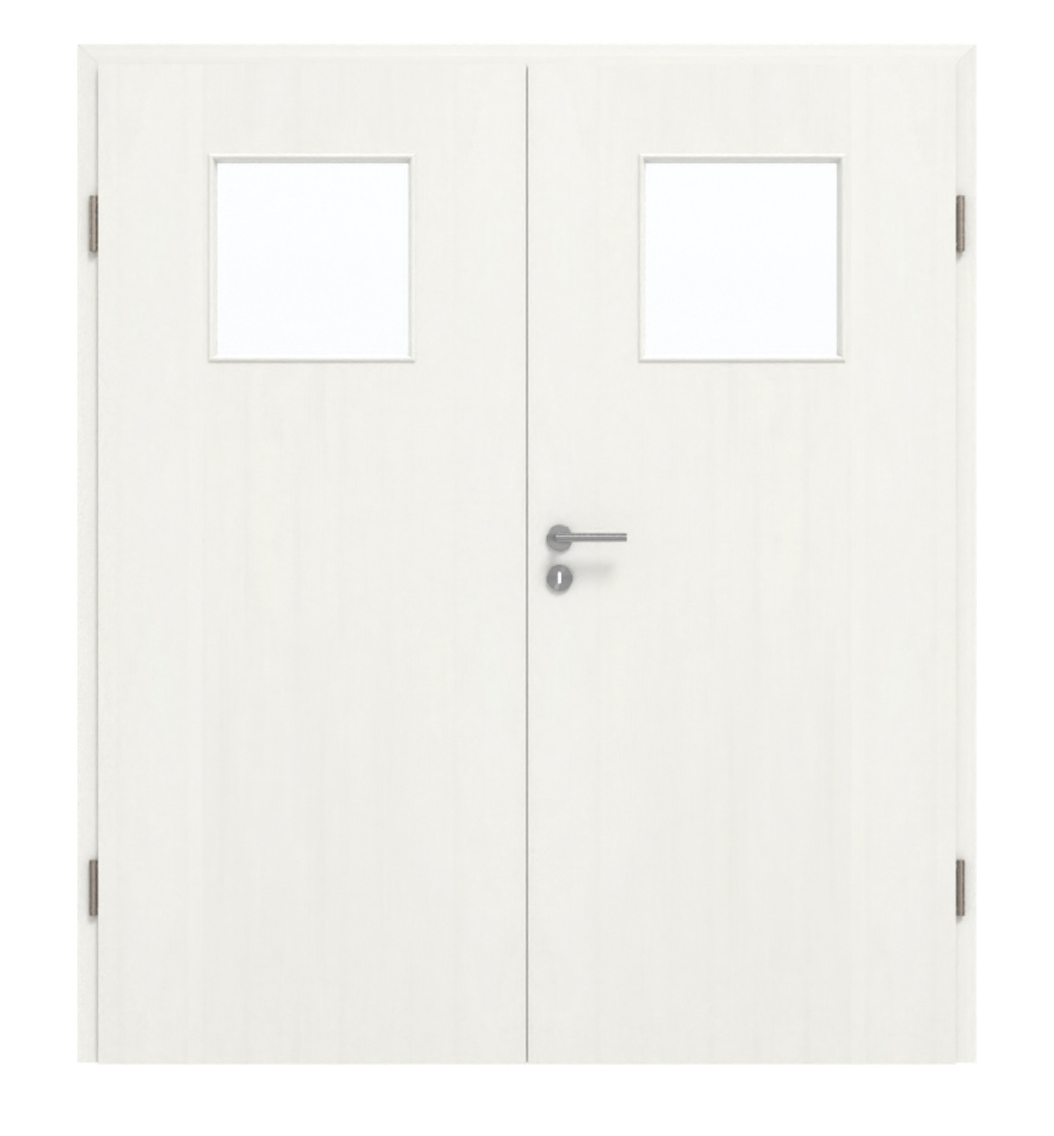 GARANT Doppelflügeltür inkl. Zarge Authentic Bianco GCK08 mit Lichtausschnitt LA-9