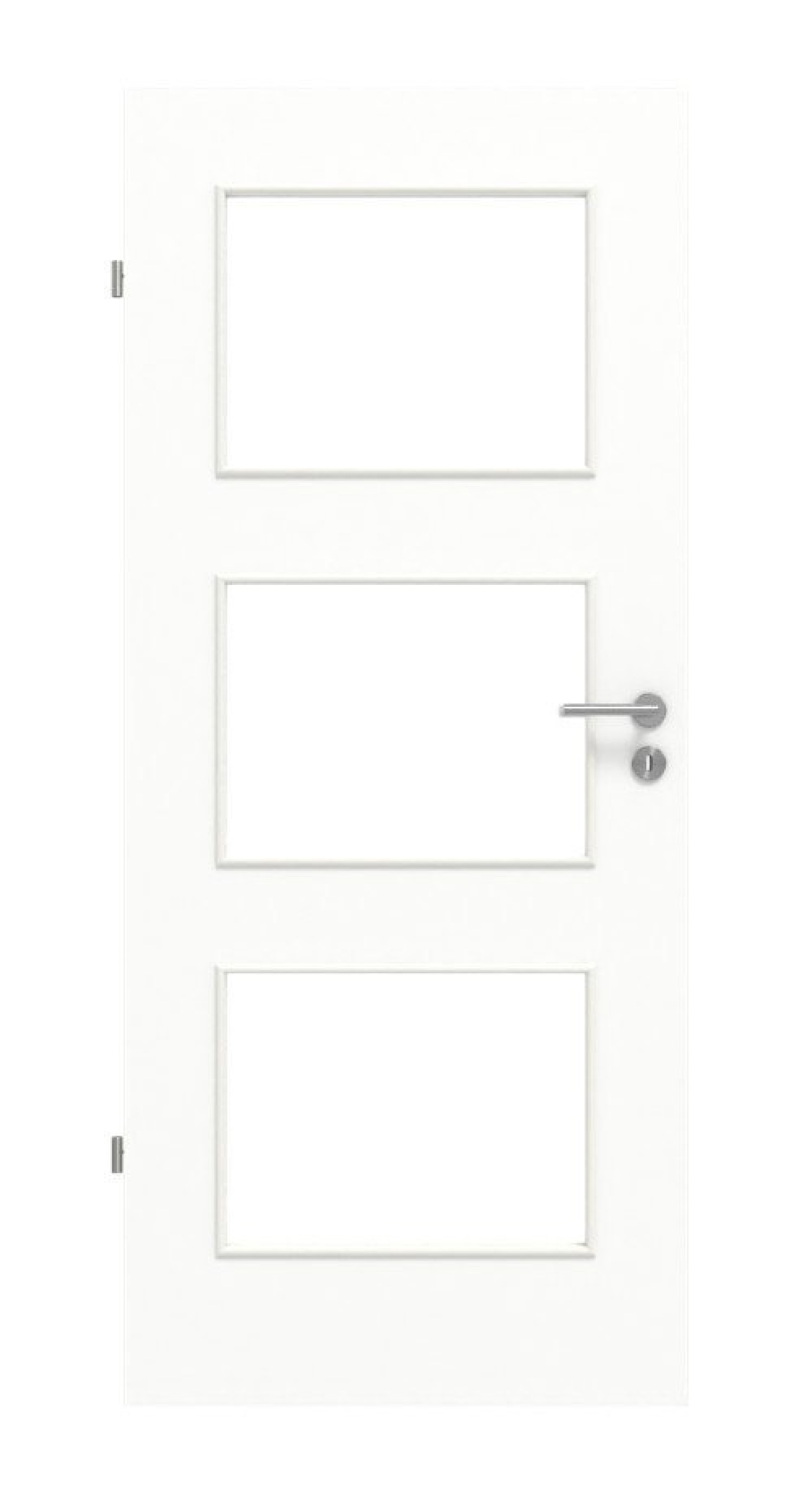 HÖRMANN Innentür CH-Norm Ultramatt Weiß Duradecor Proline Concepto mit Lichtausschnitt LA 11