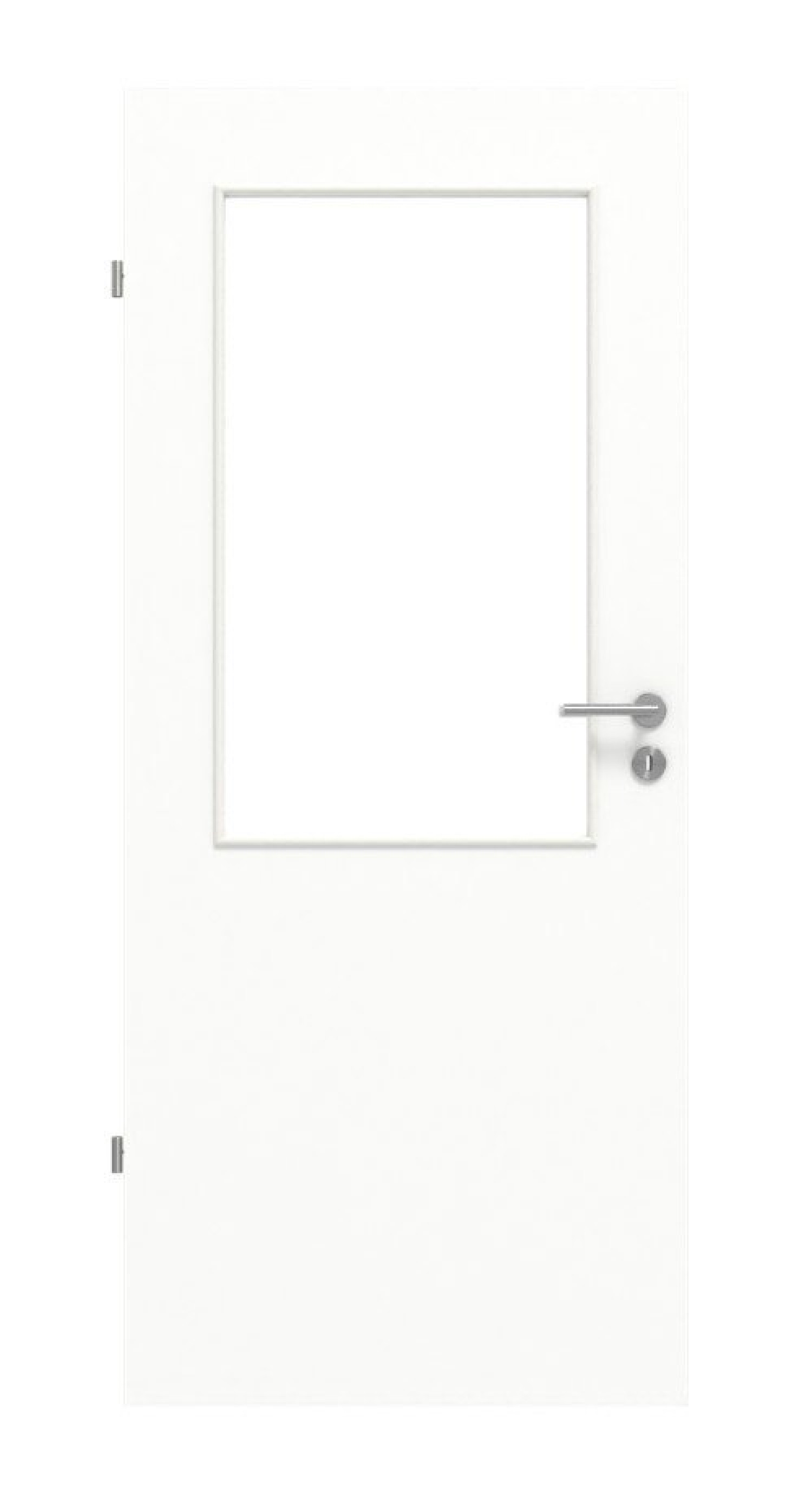 HÖRMANN Innentür CH-Norm Ultramatt Weiß Duradecor Proline Concepto mit Lichtausschnitt LA 7