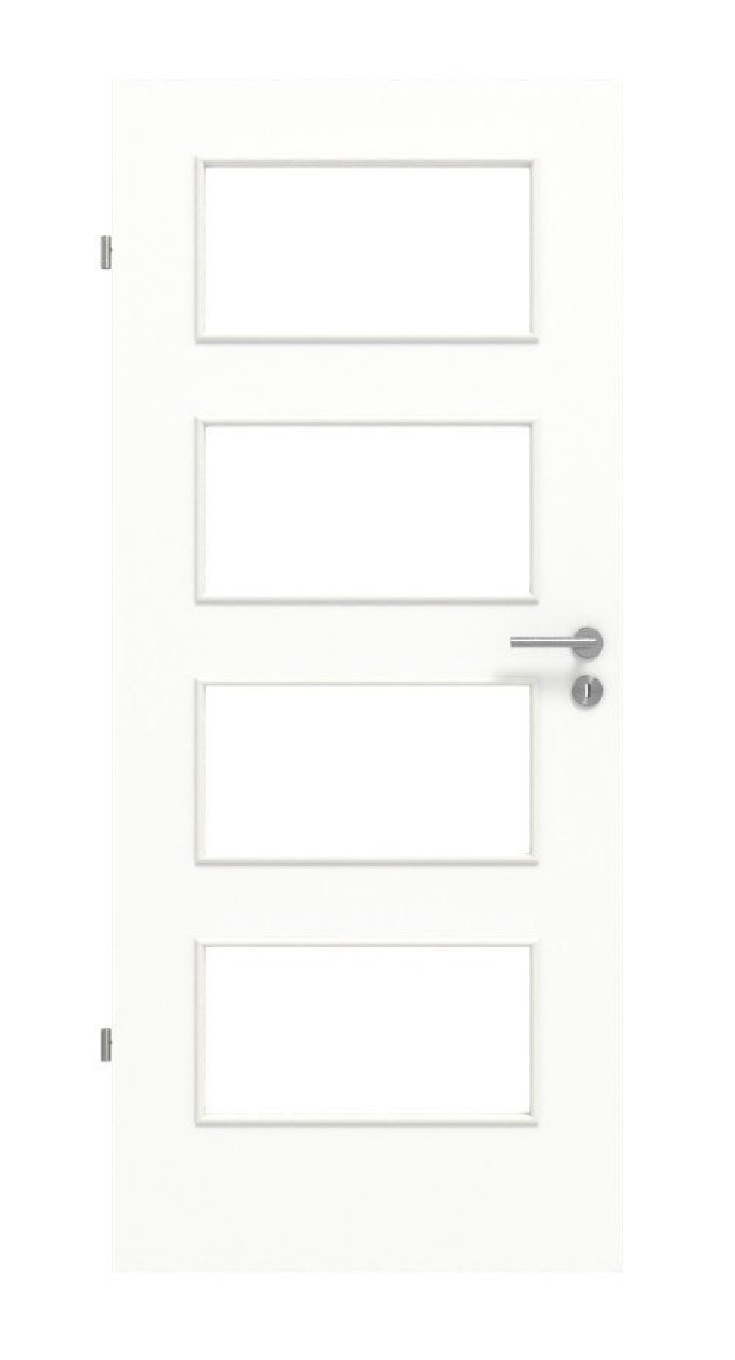HÖRMANN Innentür CH-Norm Ultramatt Weiß Duradecor Proline Concepto mit Lichtausschnitt LA 9