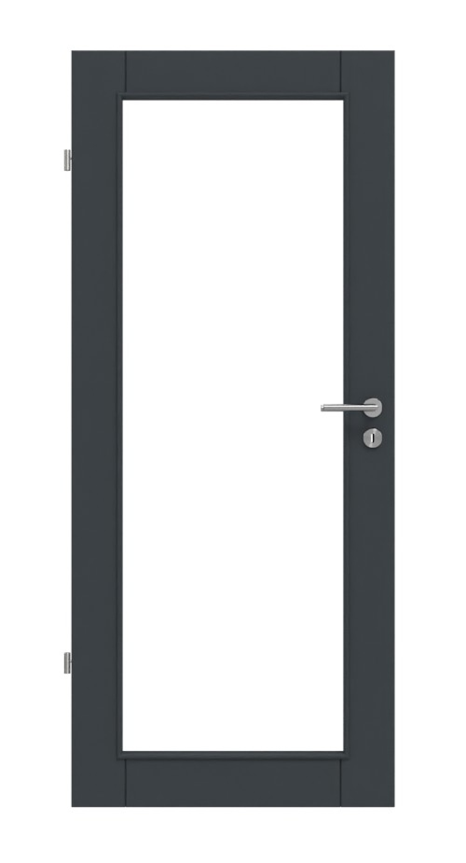 HÖRMANN Innentür Groove 16 Anthrazit RAL 7016 Lack DesignLine mit Lichtausschnitt LA 27