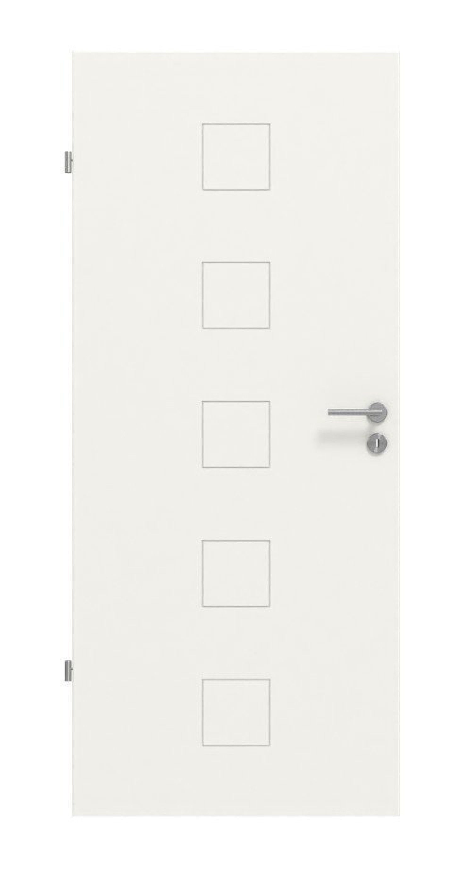 HÖRMANN Innentür CH-Norm Groove 19 Weißlack DesignLine