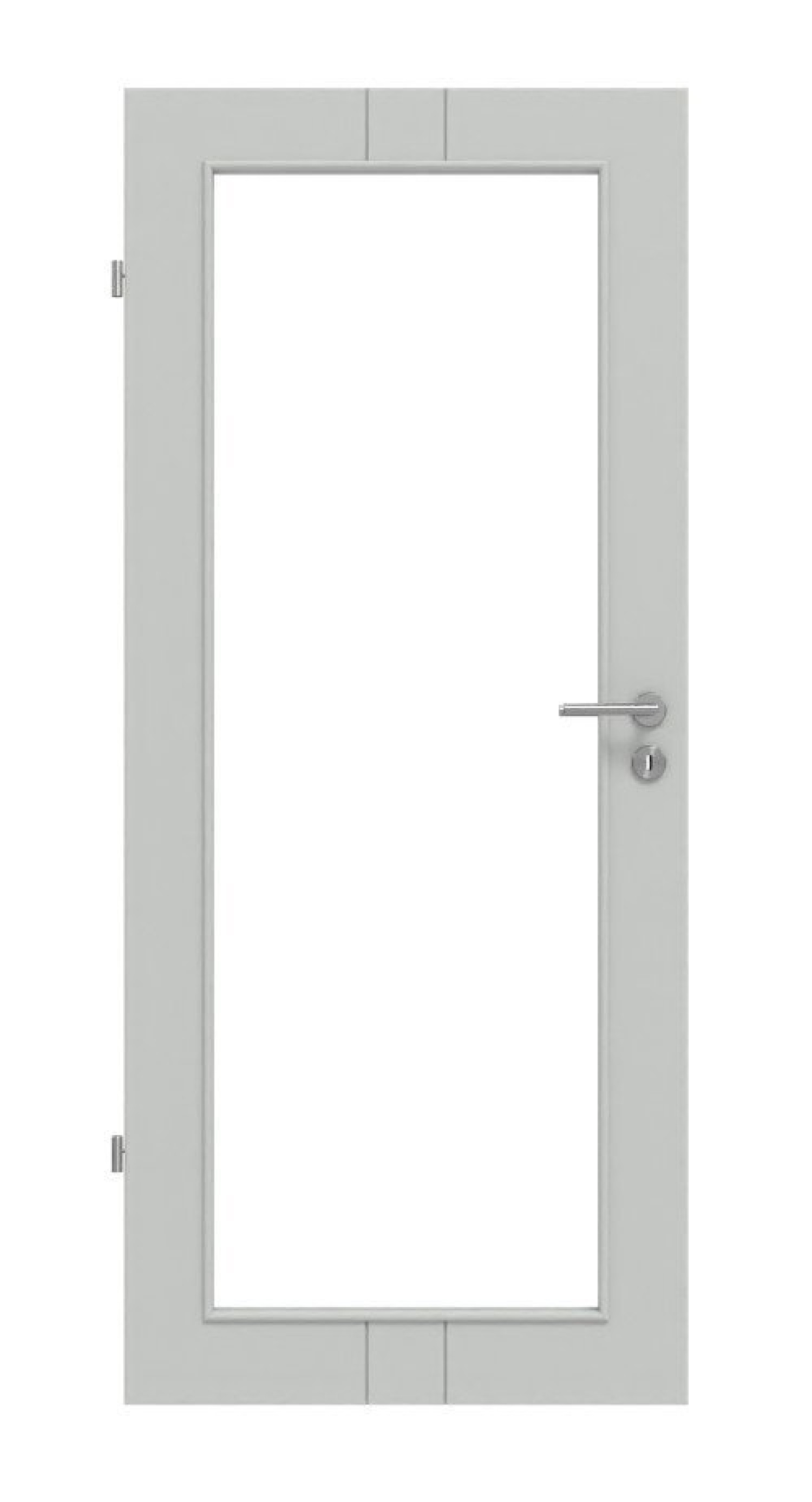Frontansicht von Signum 23 LA 27 Basic Lack Grau RAL 7035 Innentür - Huga
