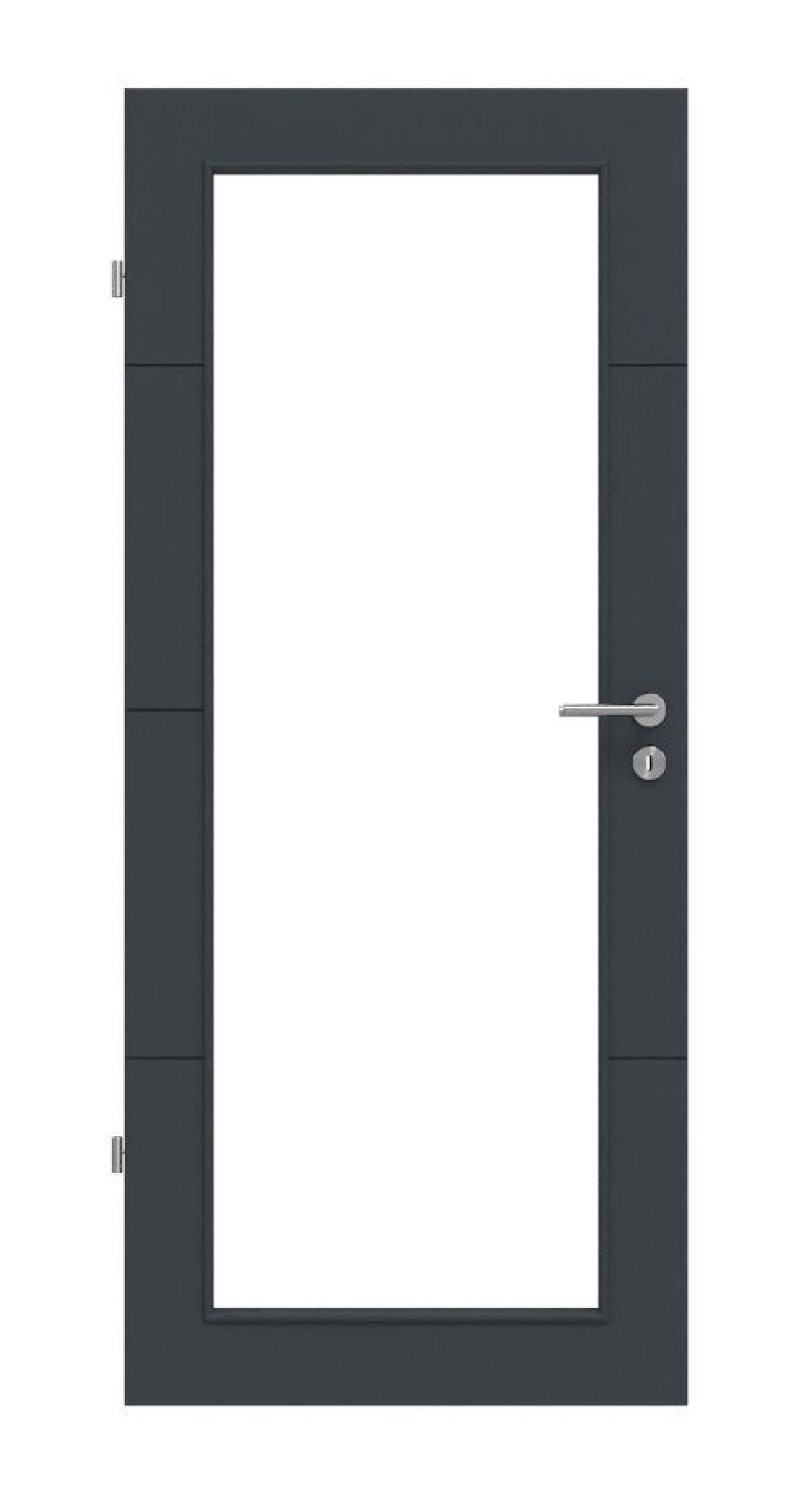 Frontansicht von Signum 34 LA 27 Basic Lack Anthrazit RAL 7016 Innentür - Huga